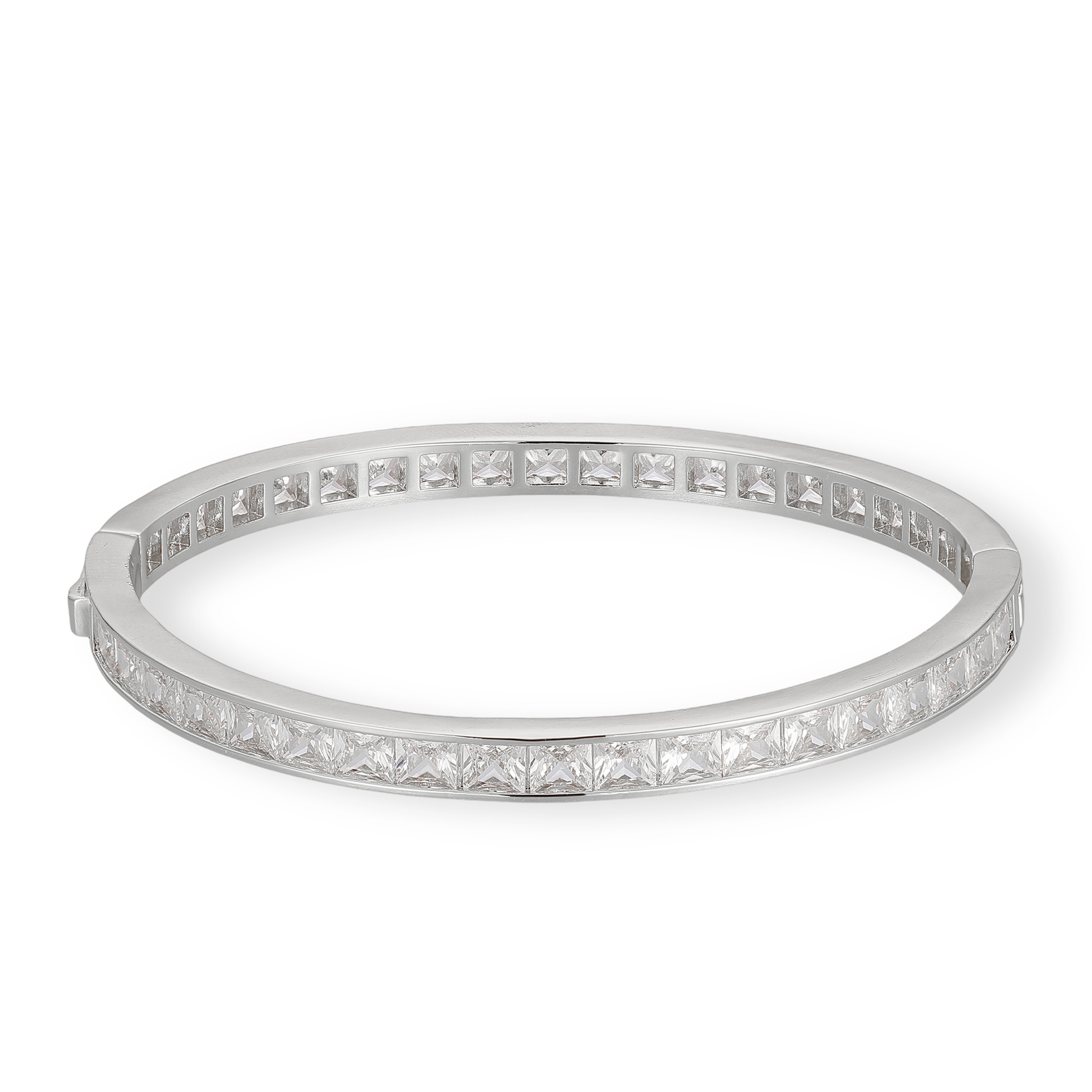 Oana 14K Gold Square Bangle