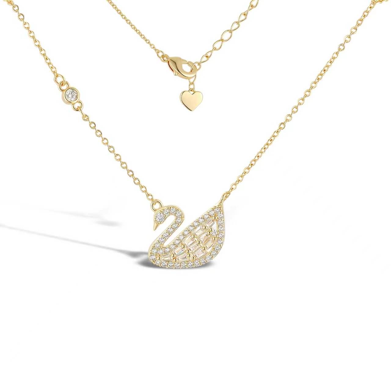 Odette White Round Crystal Necklace