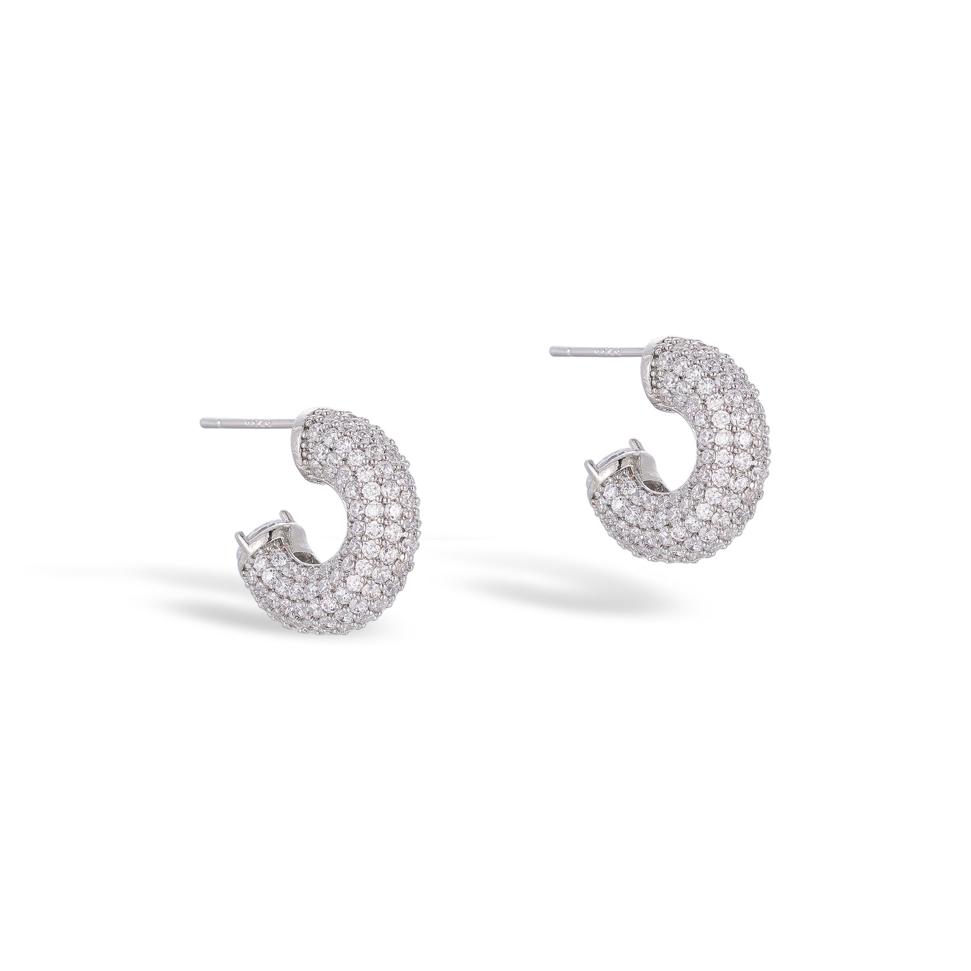 Olivia 14K Gold C Shape Earrings