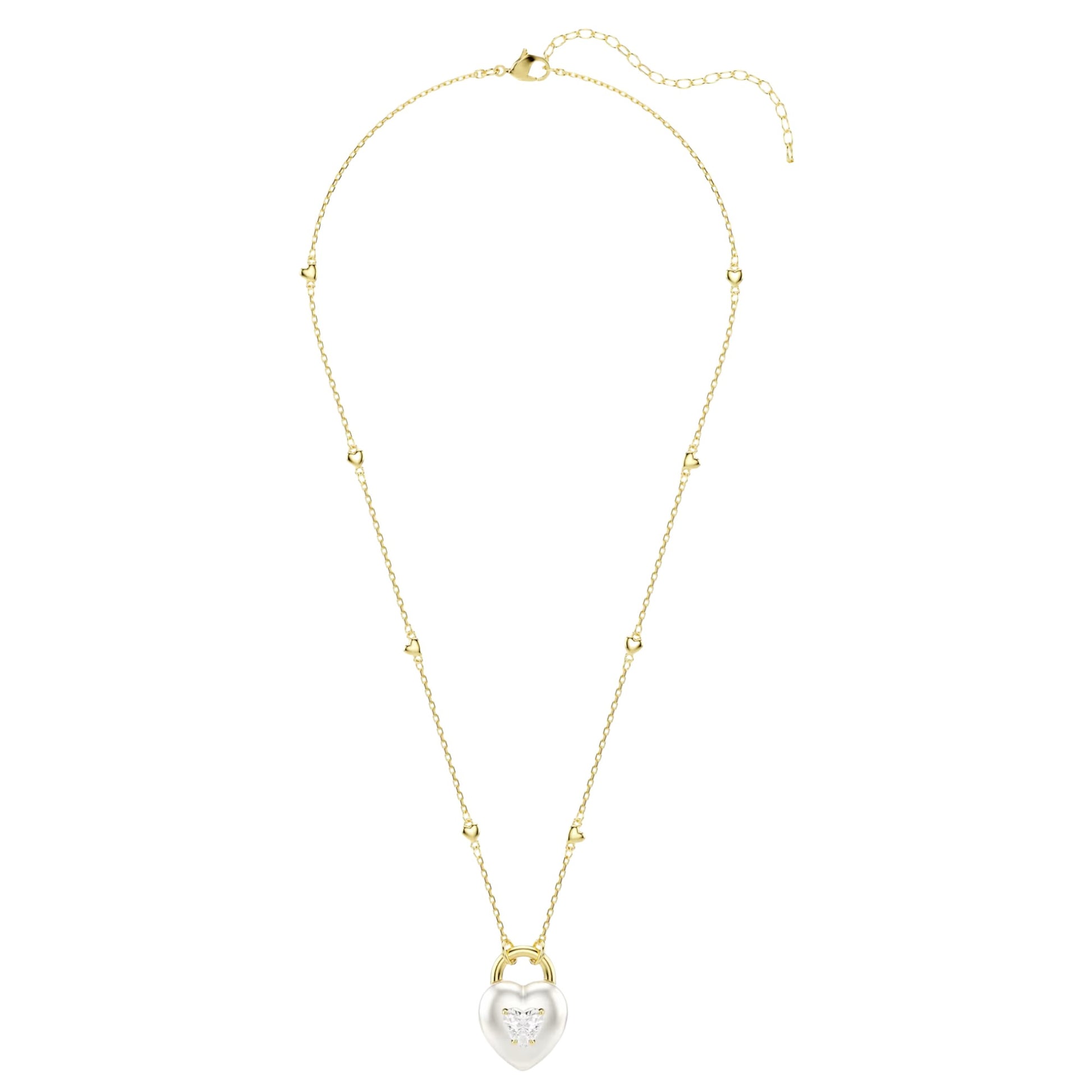 Ortrun White Heart Pearl Necklace