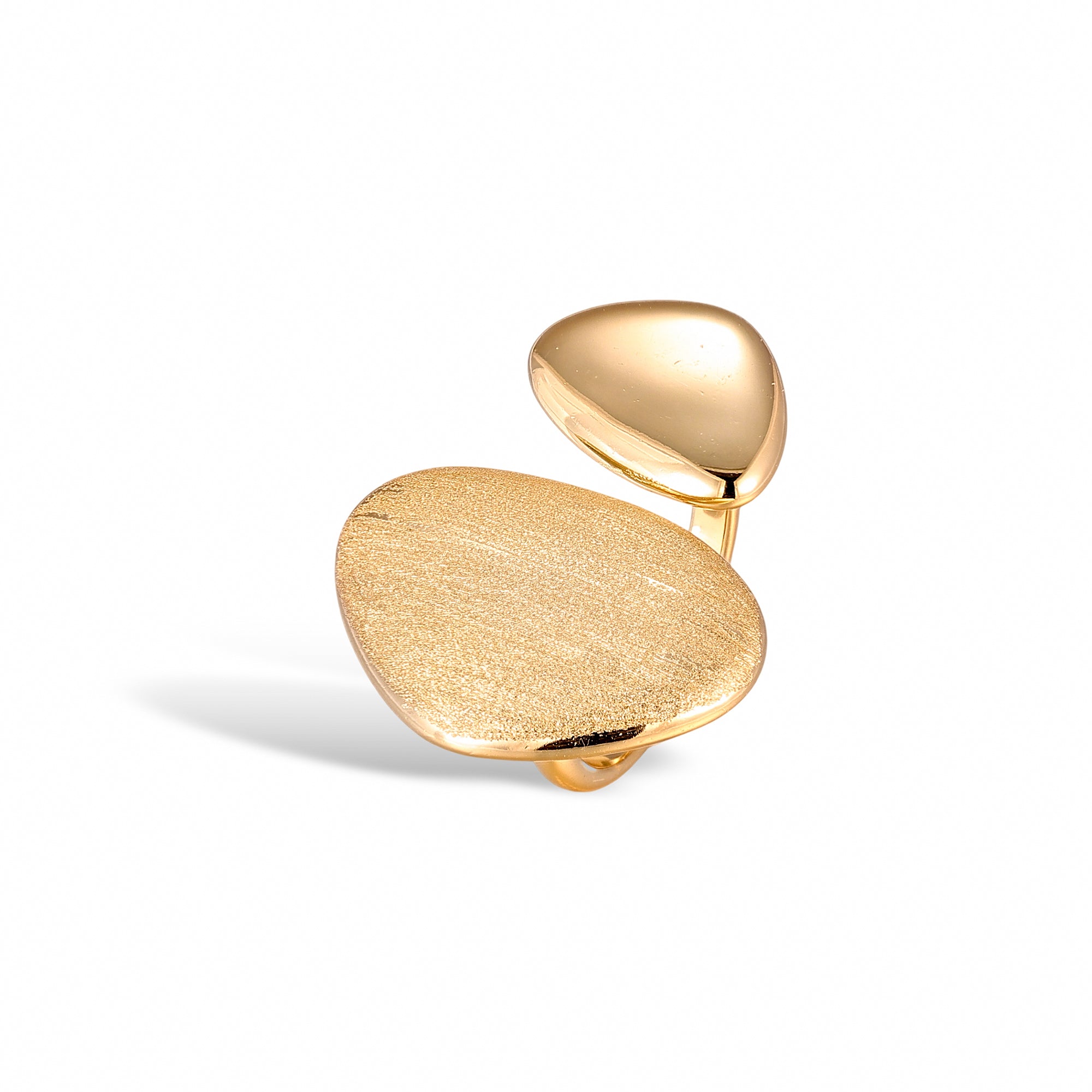 Pomme 14K Yellow Gold Teardrop Open Ring