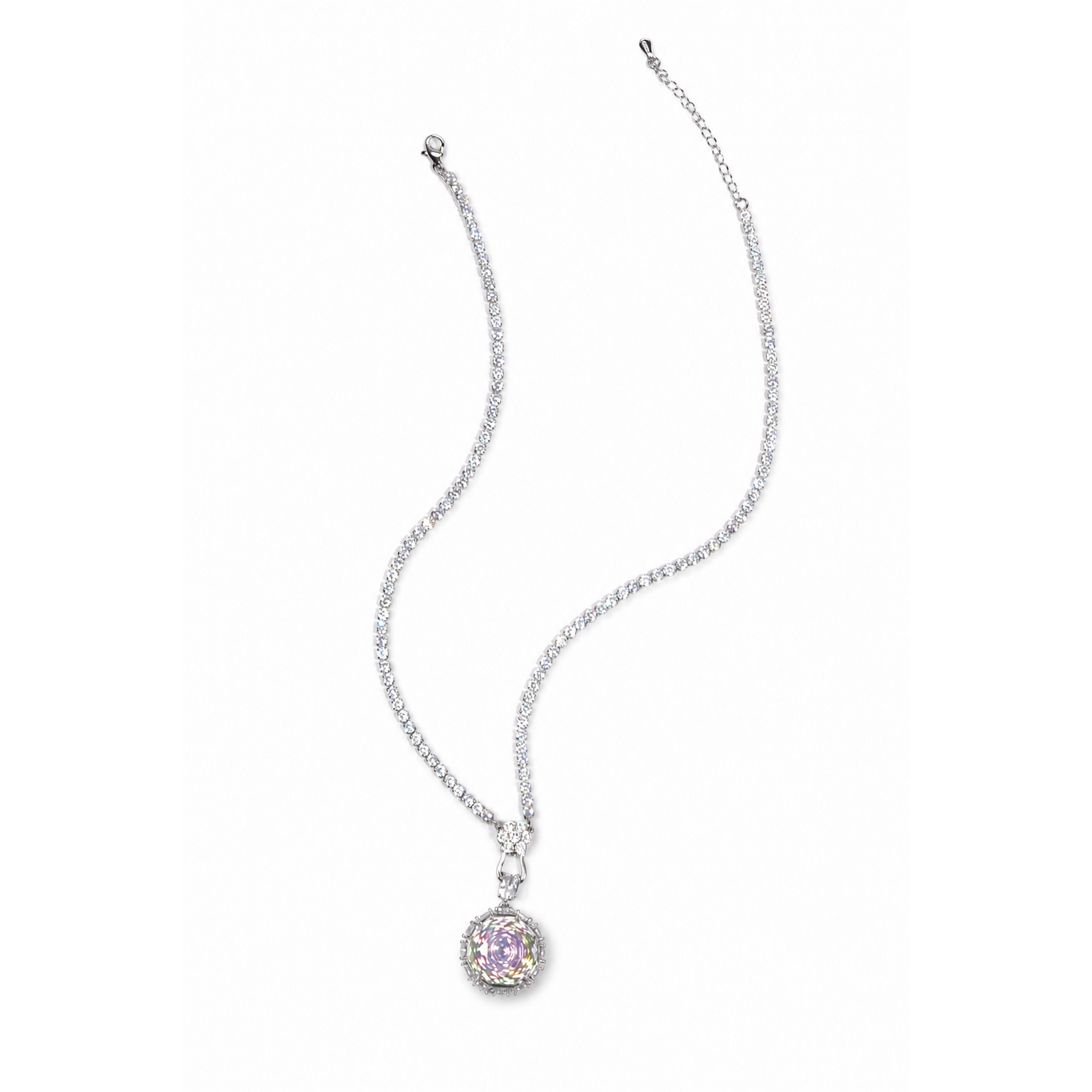 Raphaela Pink Rose Floral Necklace