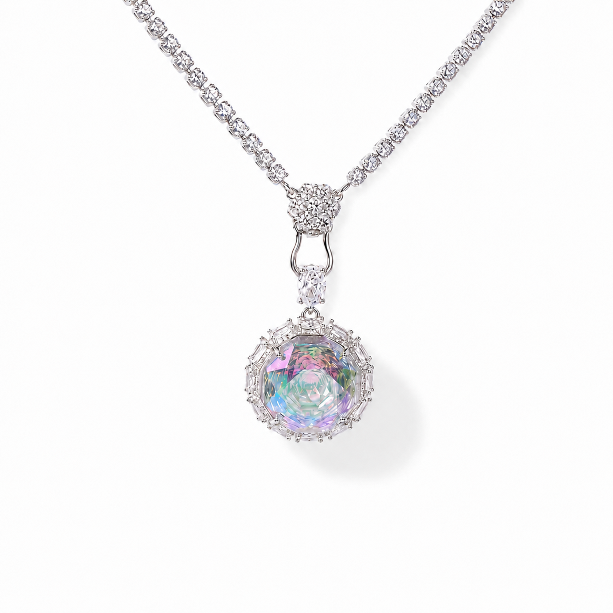 Raphaela Pink Rose Floral Necklace