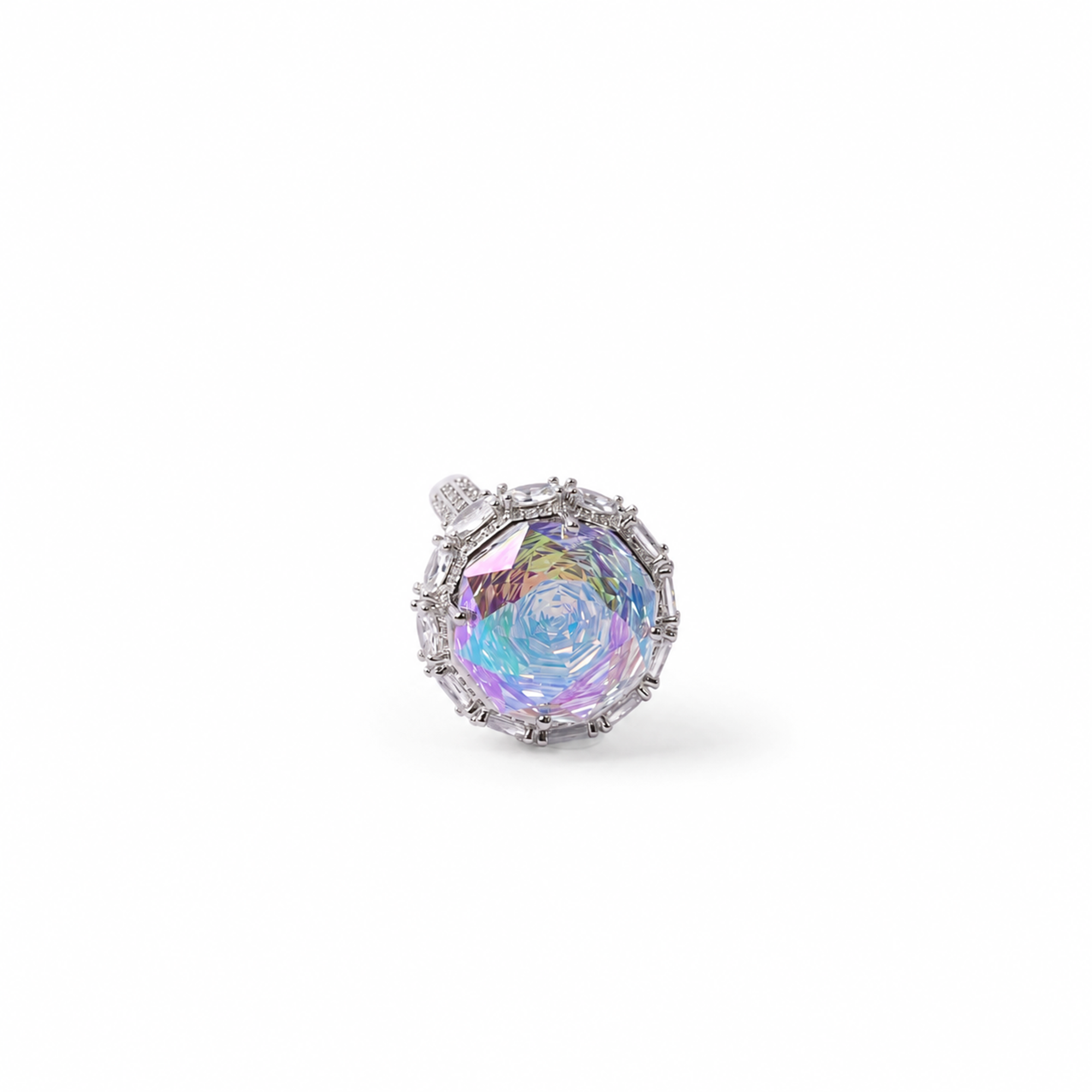 Raphaela Pink Rose Floral Open Ring