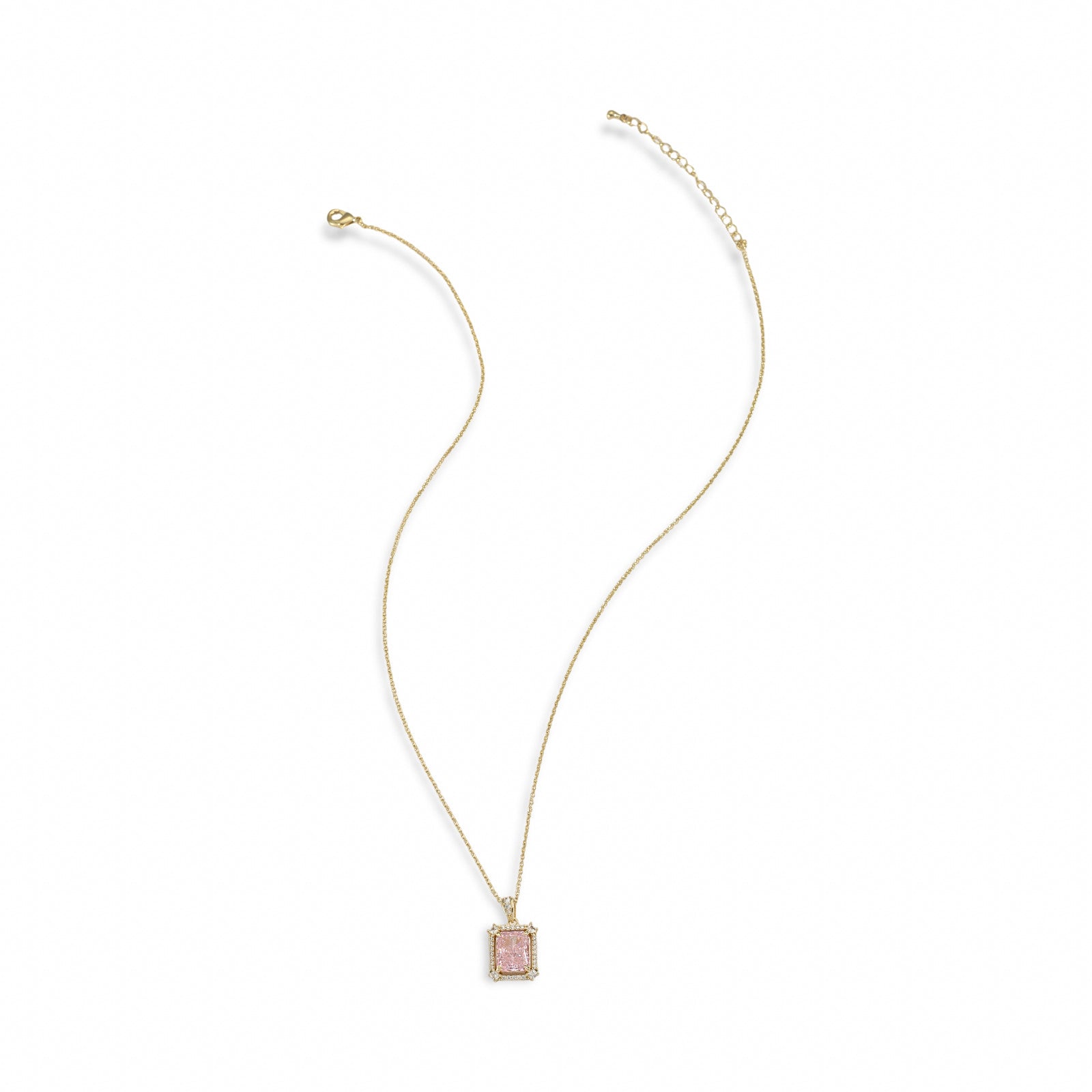 Renée Elegant 18K Gold Pink Necklace