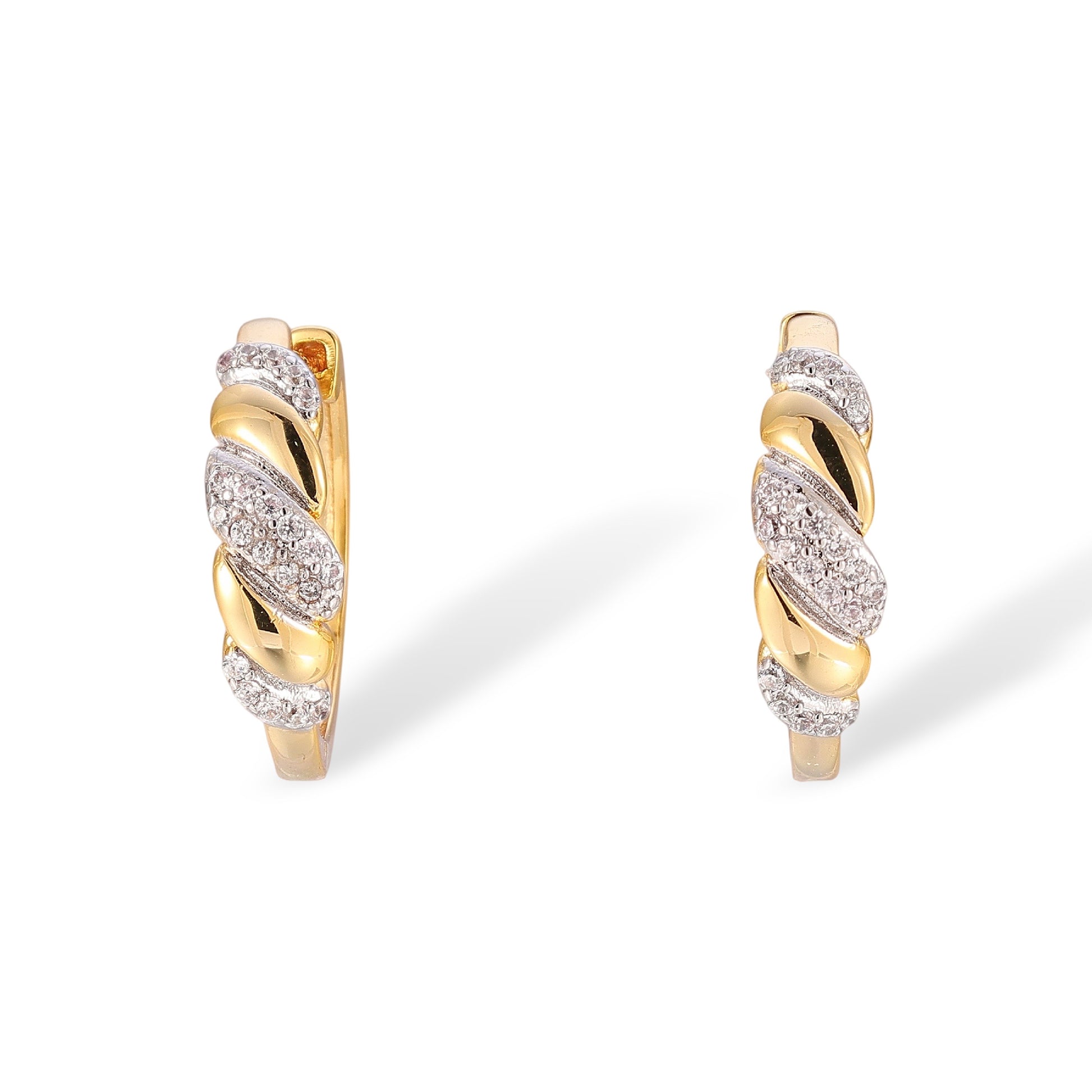 Rixa 18K Gold Twisted Rope Earrings