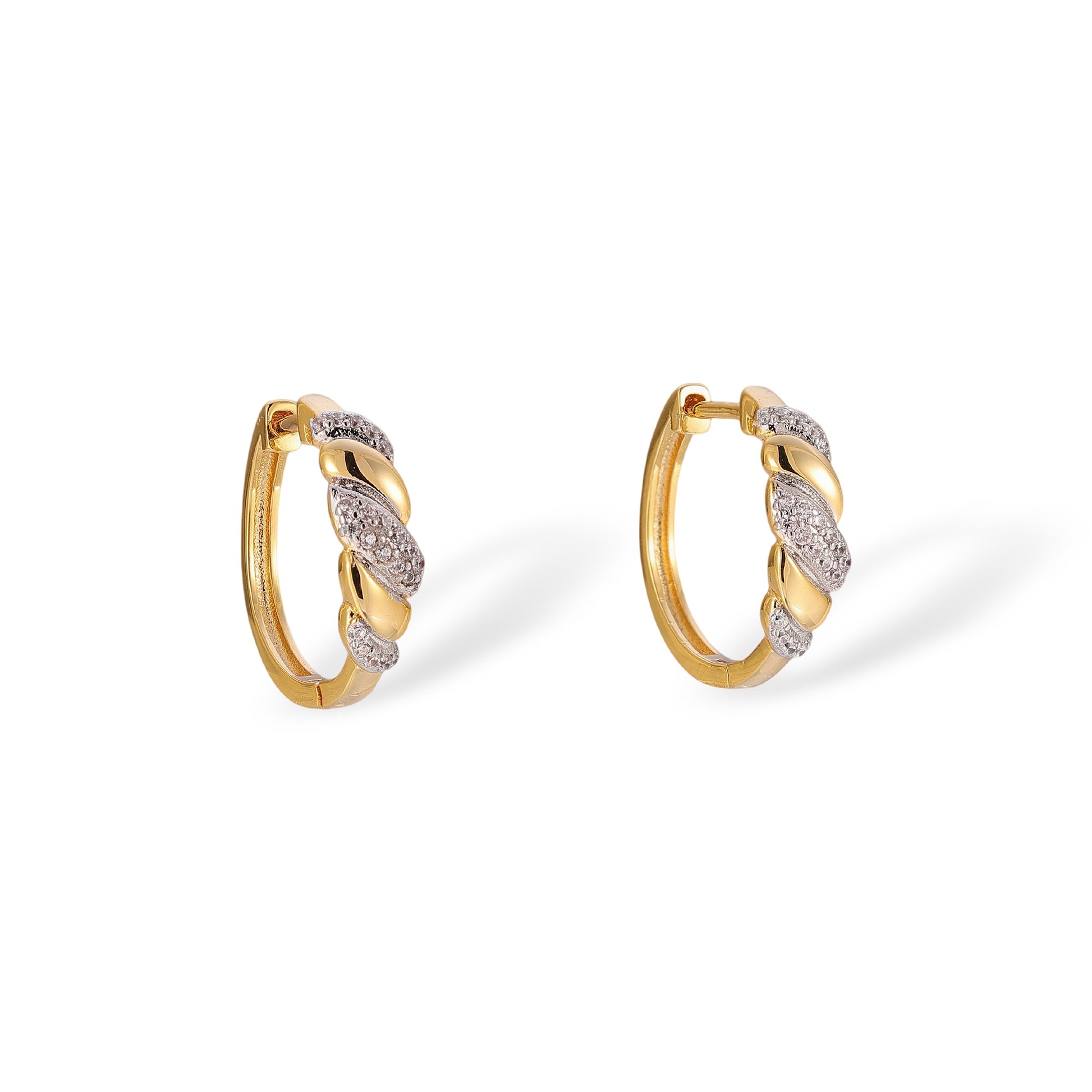 Rixa 18K Gold Twisted Rope Earrings