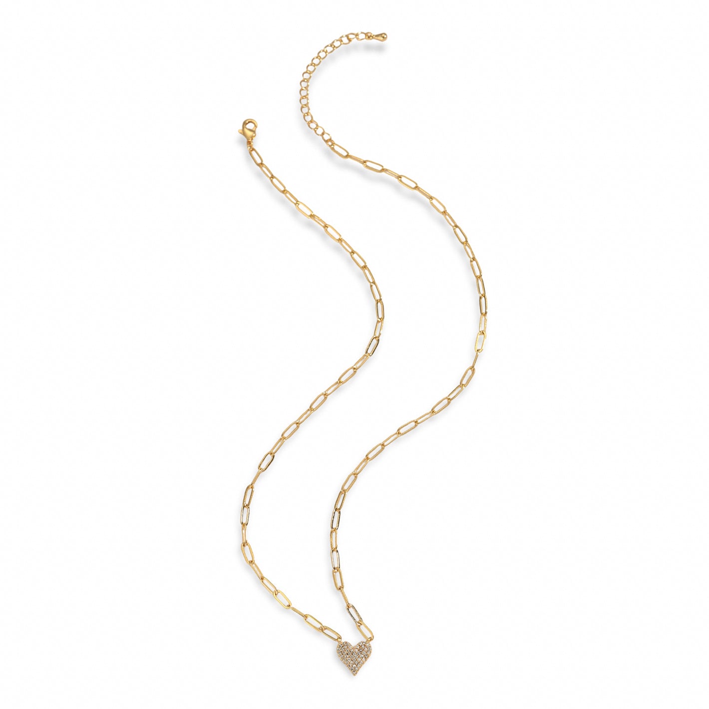 Rosalie 14K-Gold Heart Necklace
