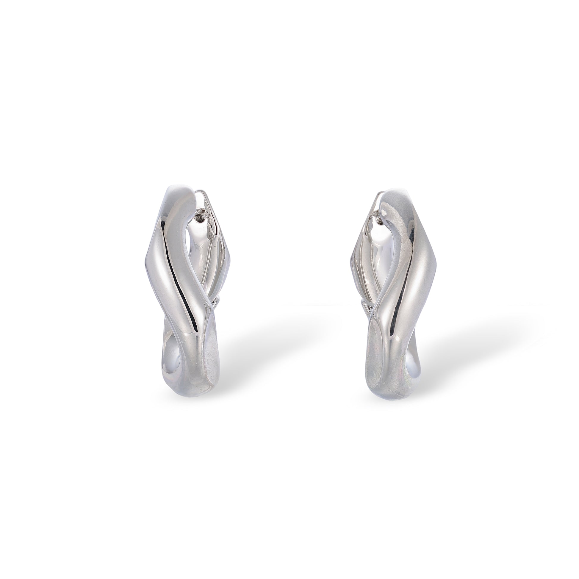 Rosalie 14K Gold Curve Hoop Earrings