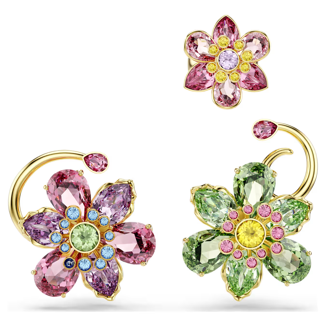 Rosalie Three Bloom Earrings