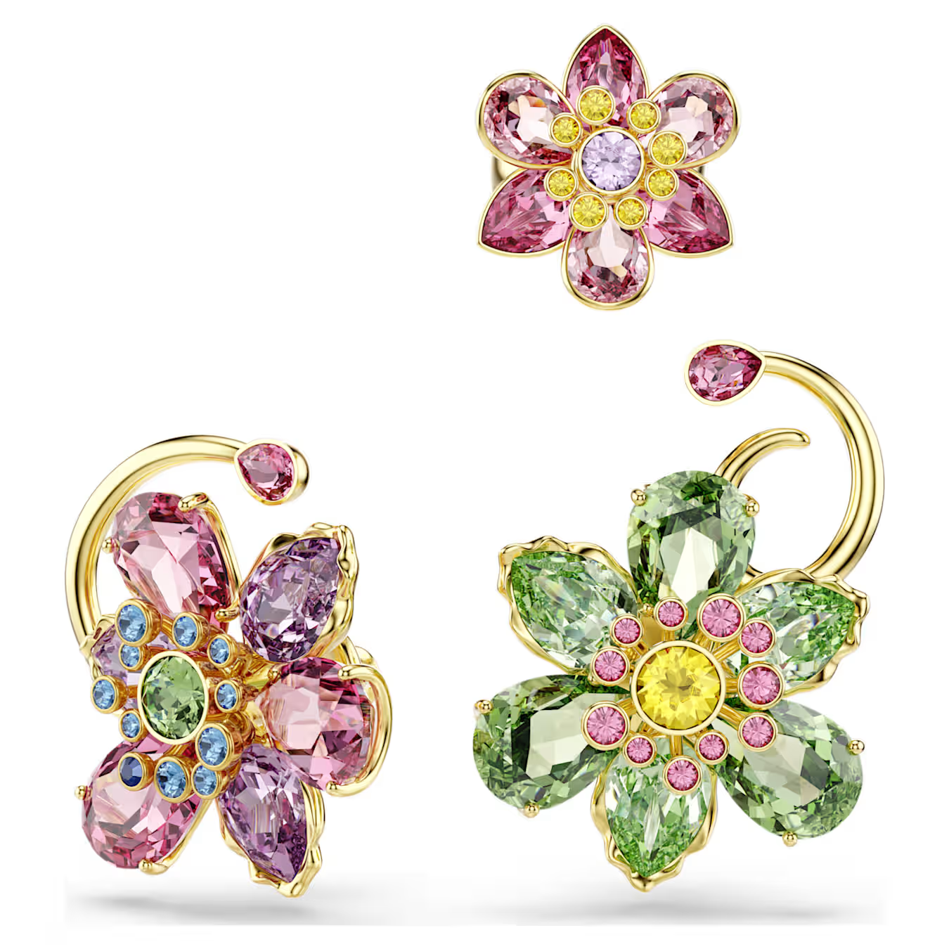 Rosalie Three Bloom Earrings