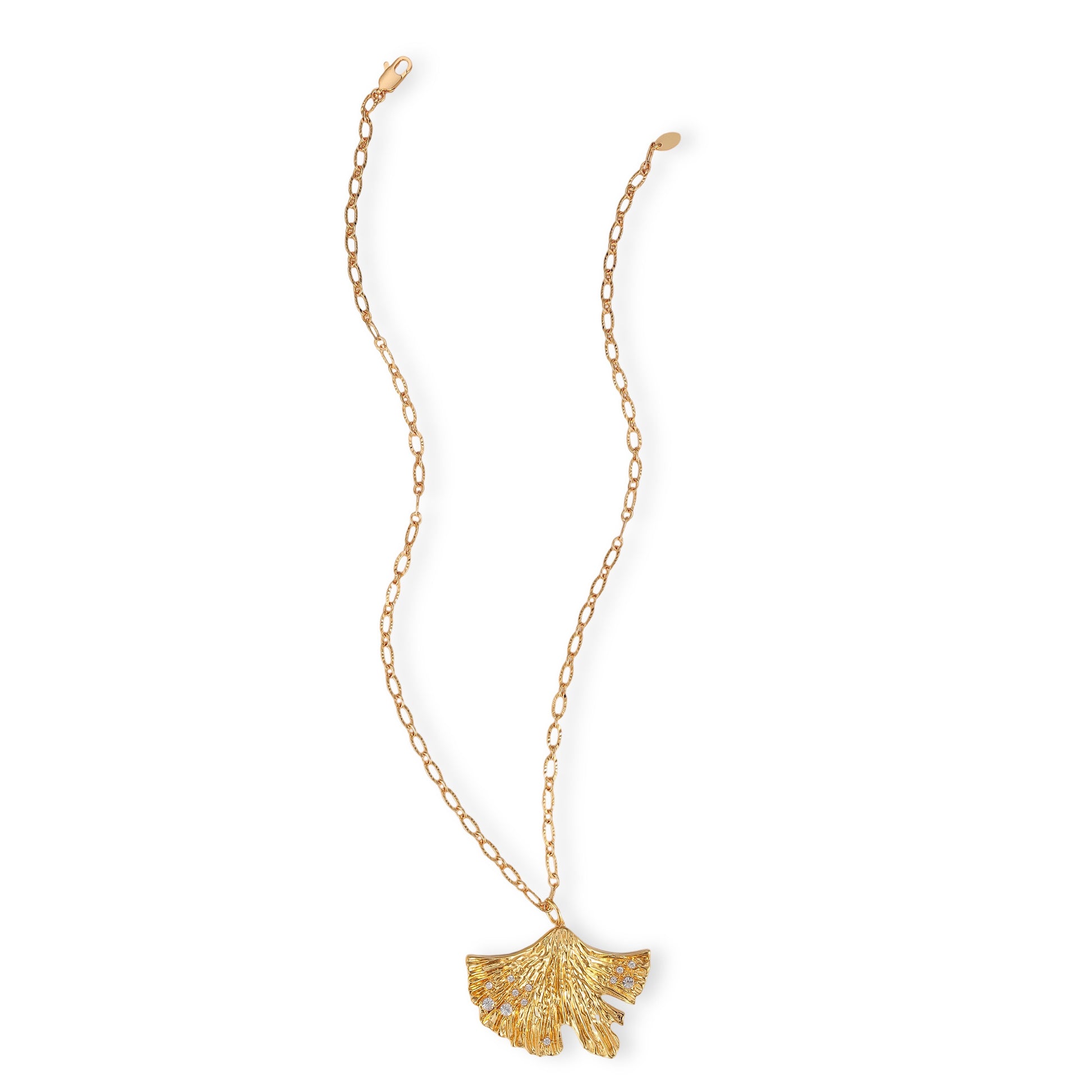 Rosemarie 18K Gold Leaf Necklace