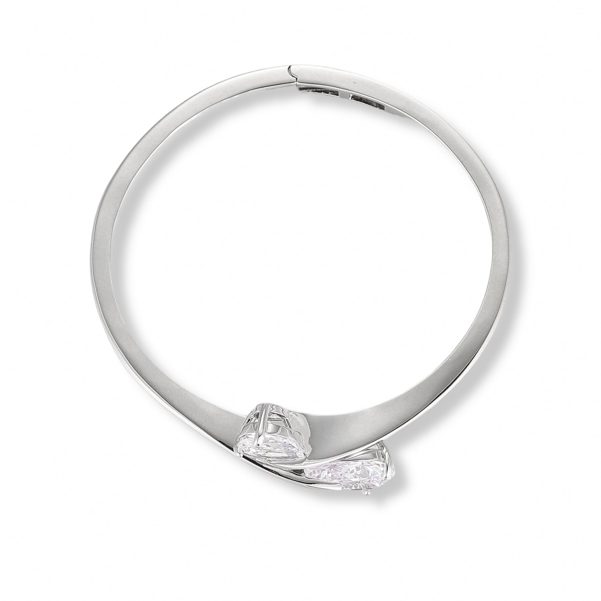 Roxana 14K Gold Teardrop Bangle