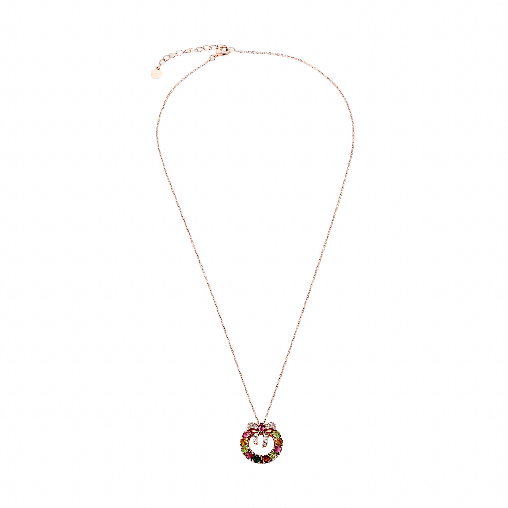 Ruban de Tourmaline Rose Gold Necklace