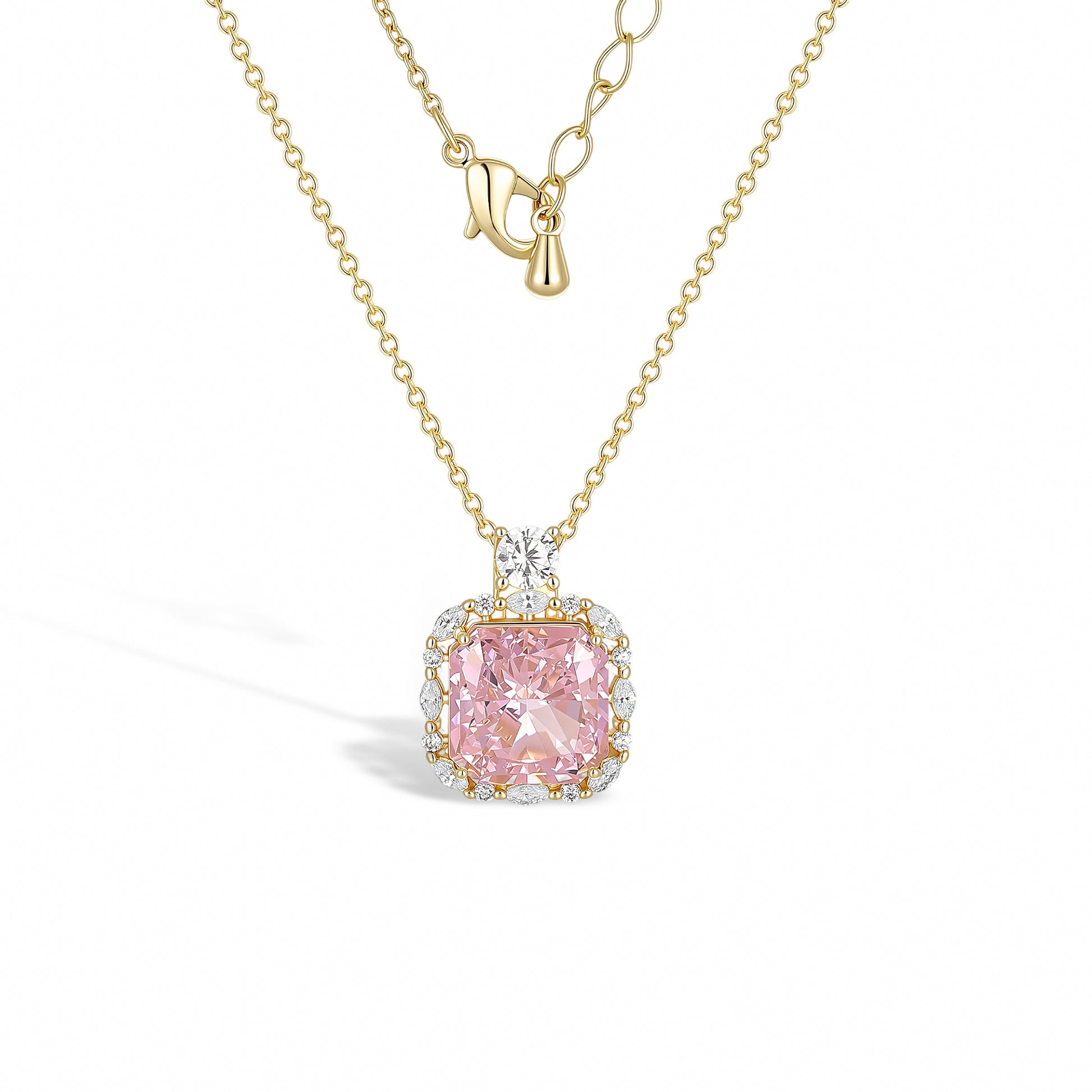 Sabine Pink Zircon Necklace
