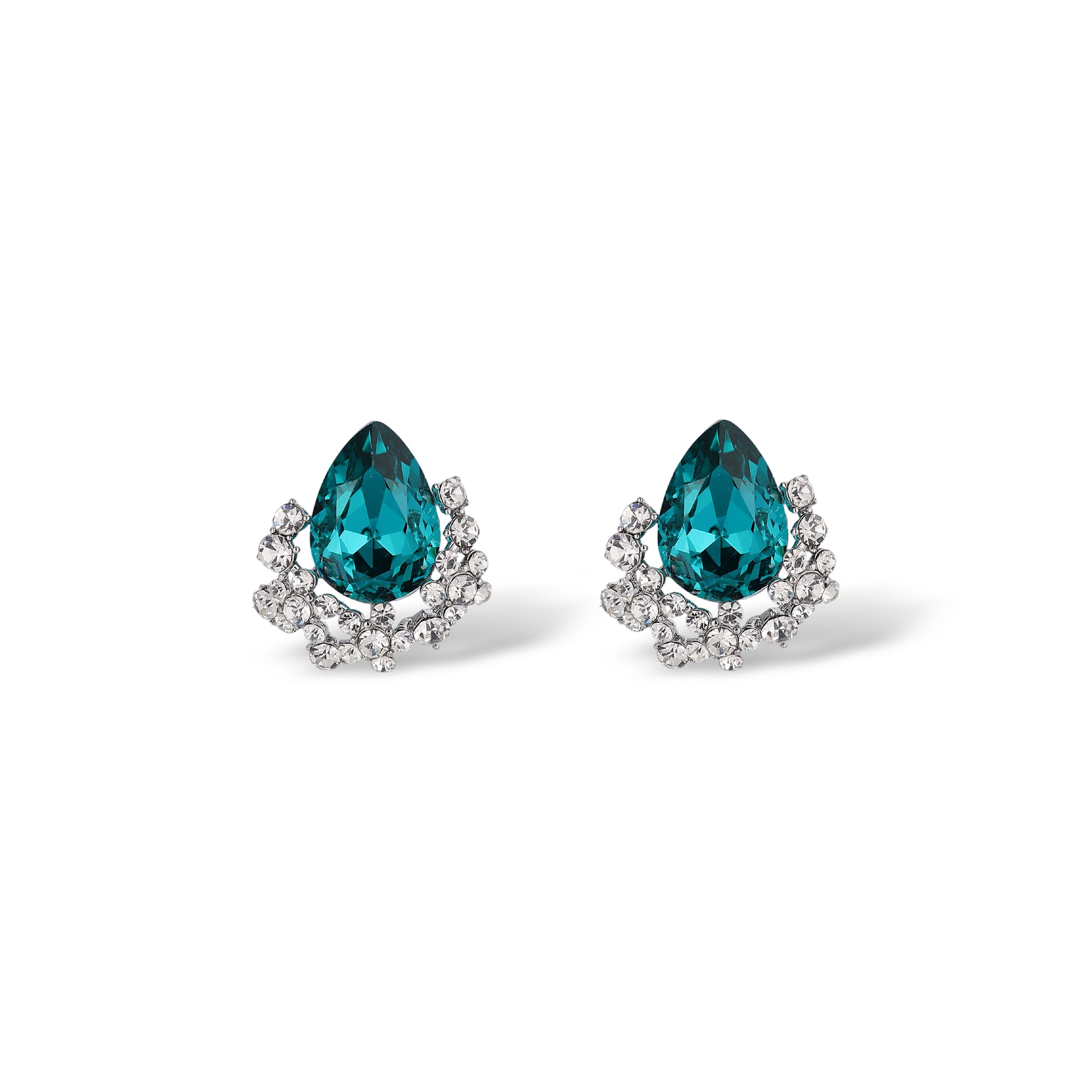 Sabrina Teardrop Crystal Earrings