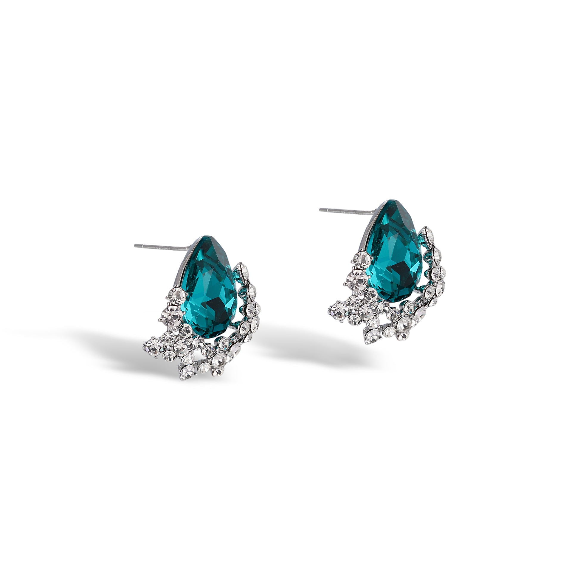 Sabrina Teardrop Crystal Earrings