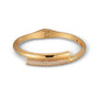 Sanja 20K Gold Asymmetrical Interlaced Bangle