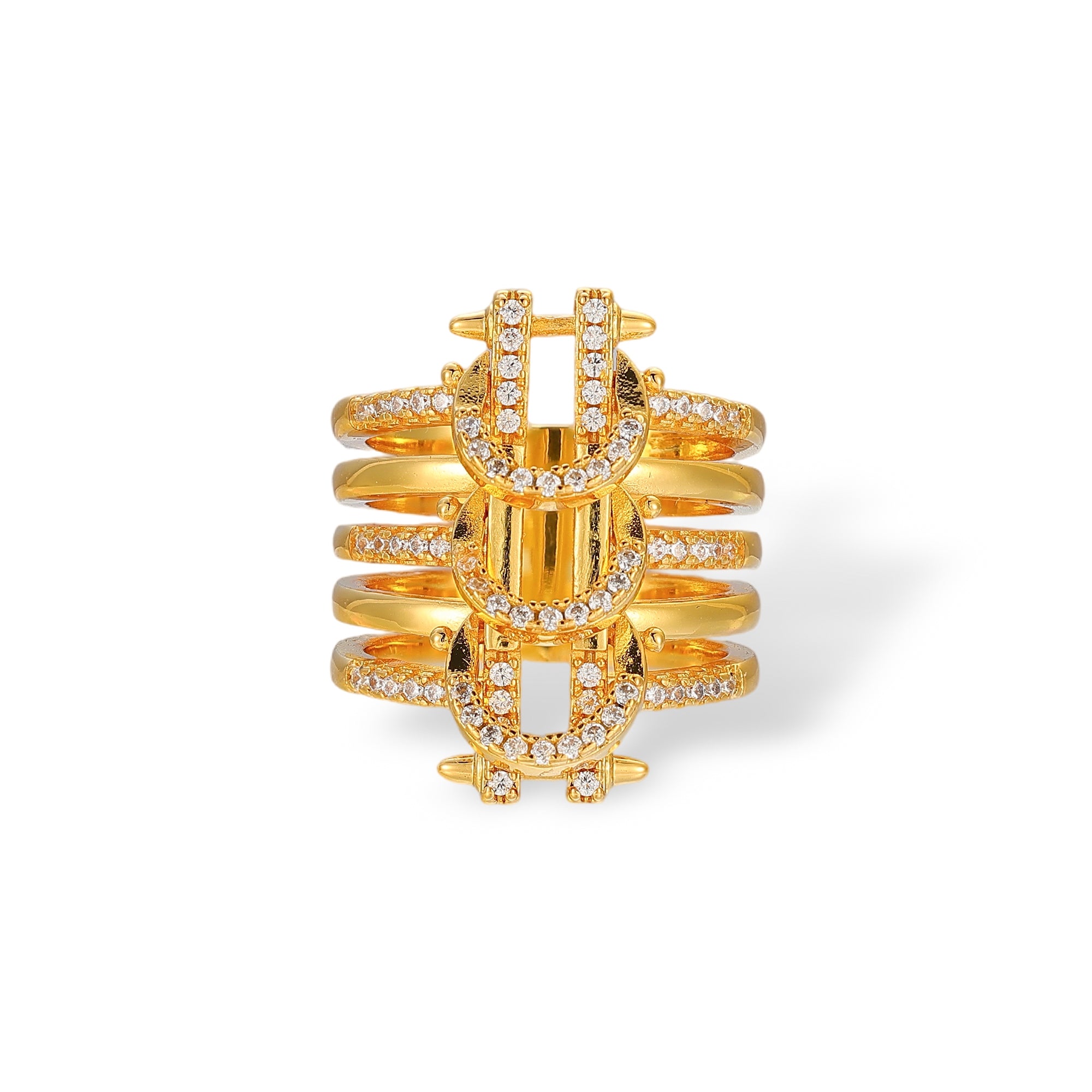 Senta 18K Gold Multi-Row Ring