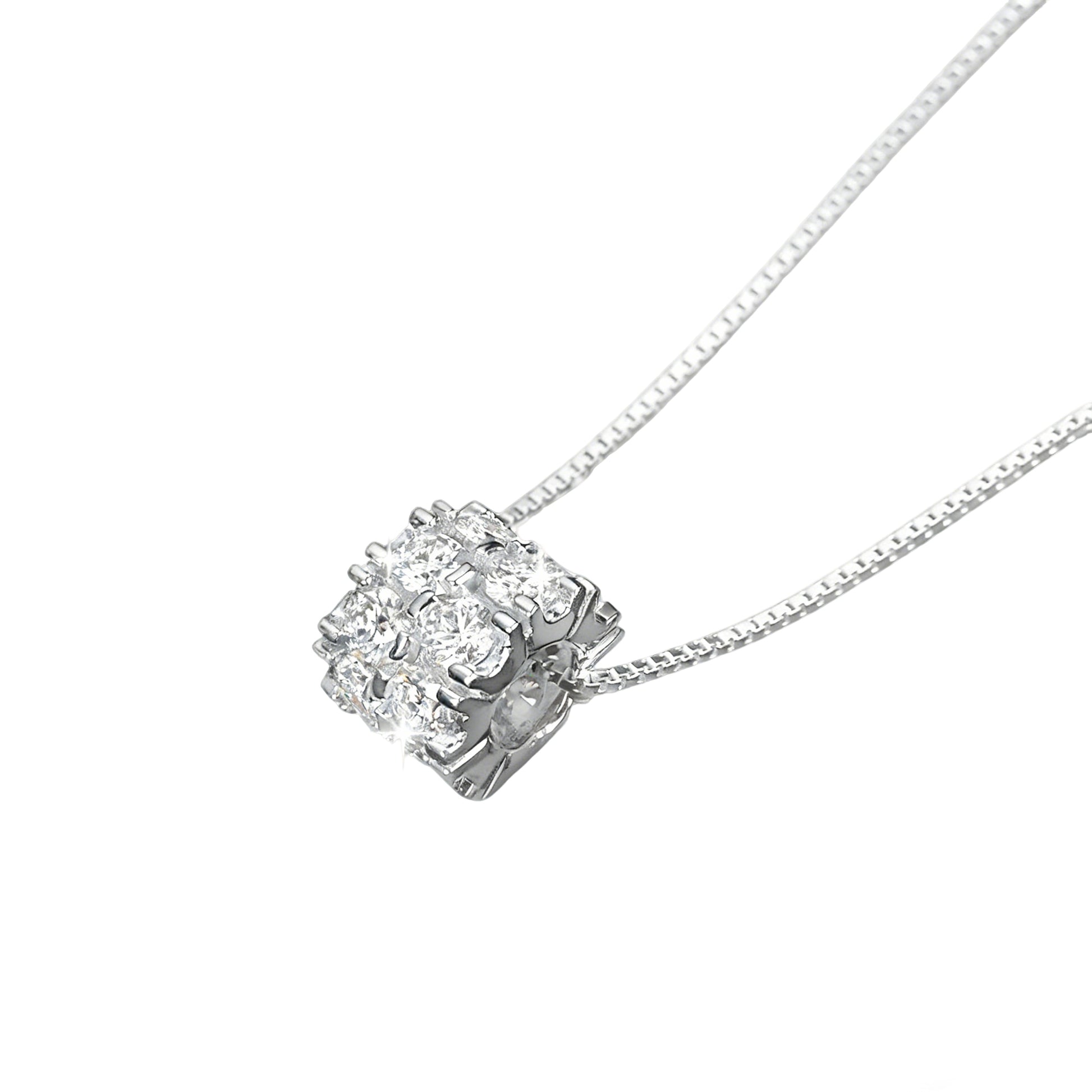 Séverine White Round Necklace