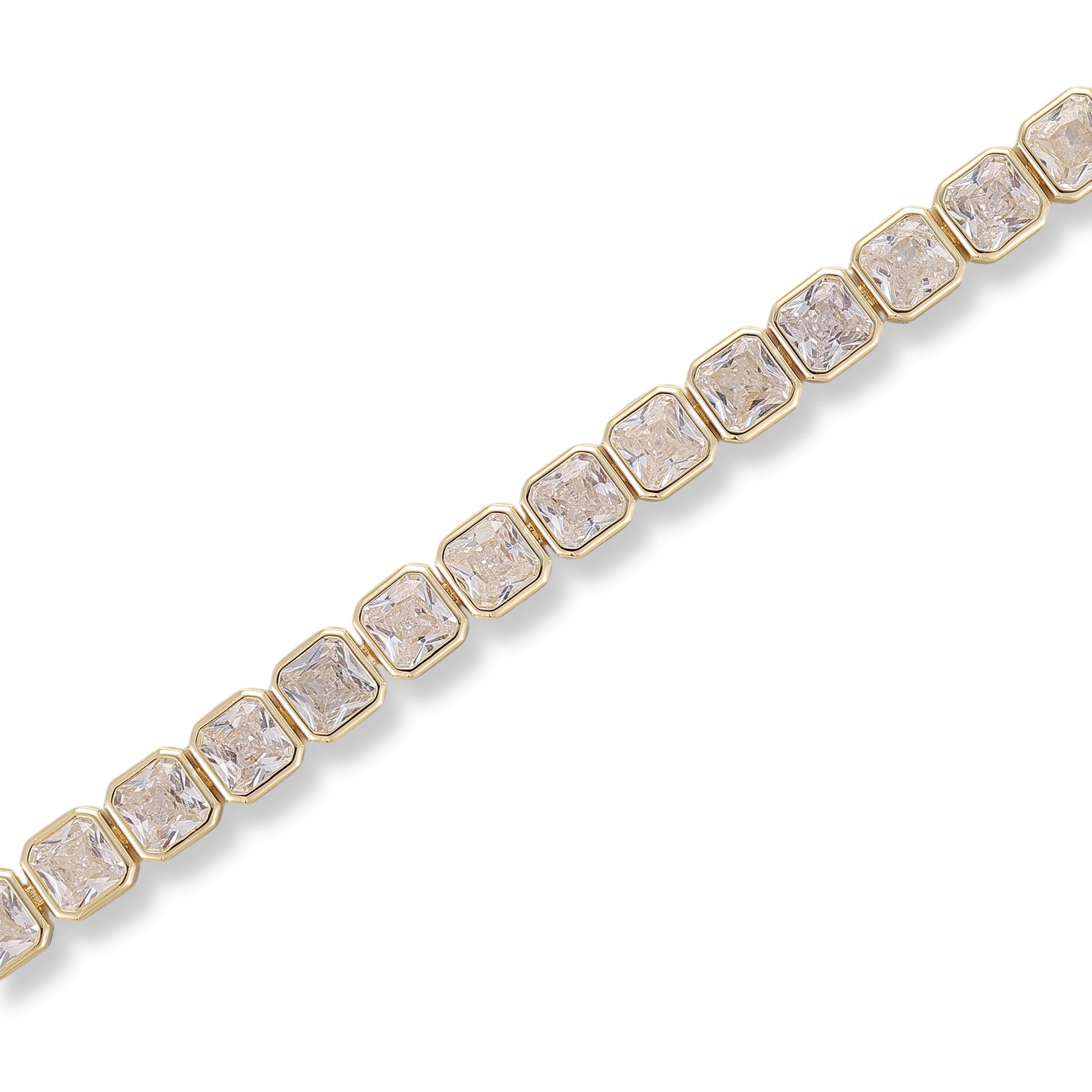 Sharon 14K Gold Square Bracelet
