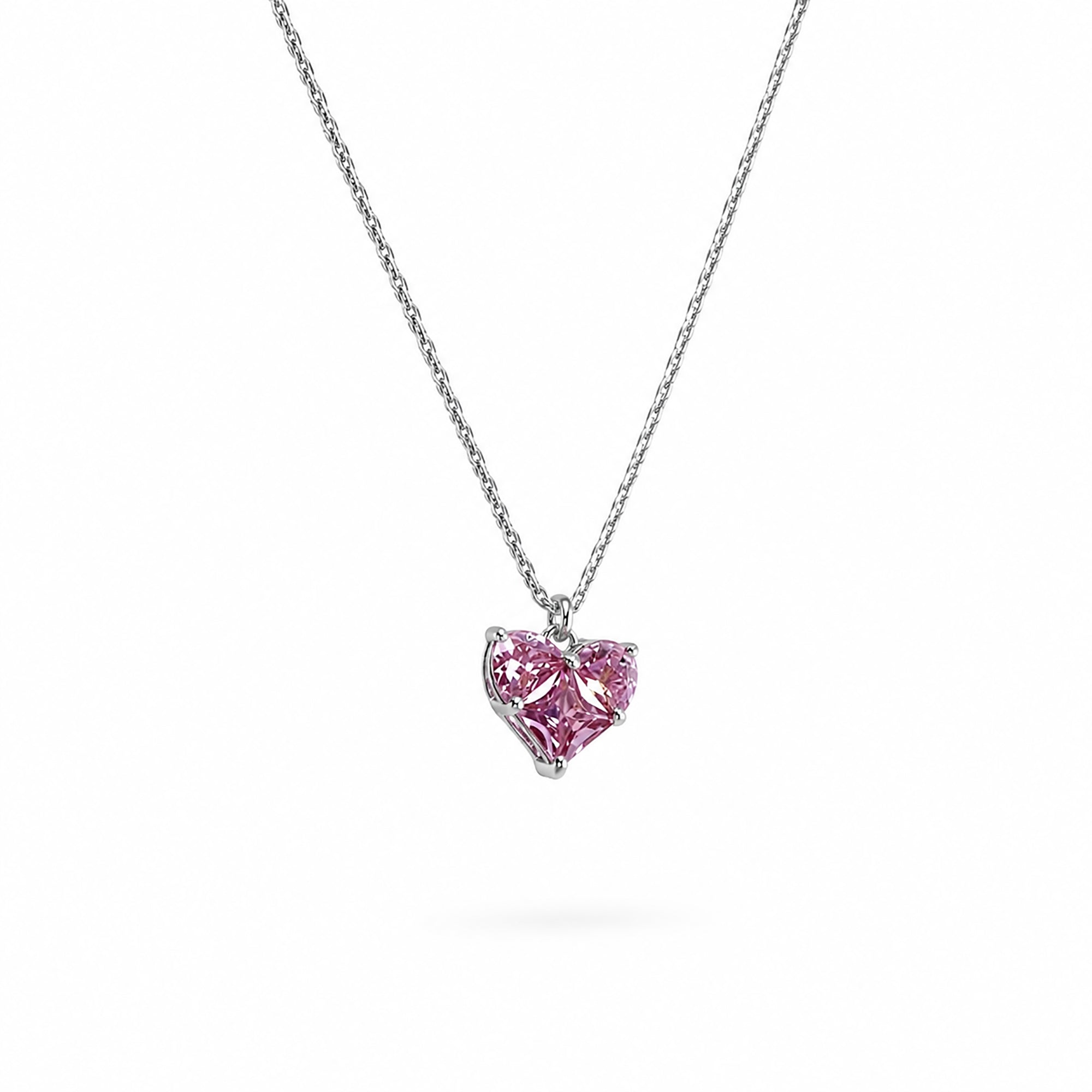 Siglind Pink Heart Necklace