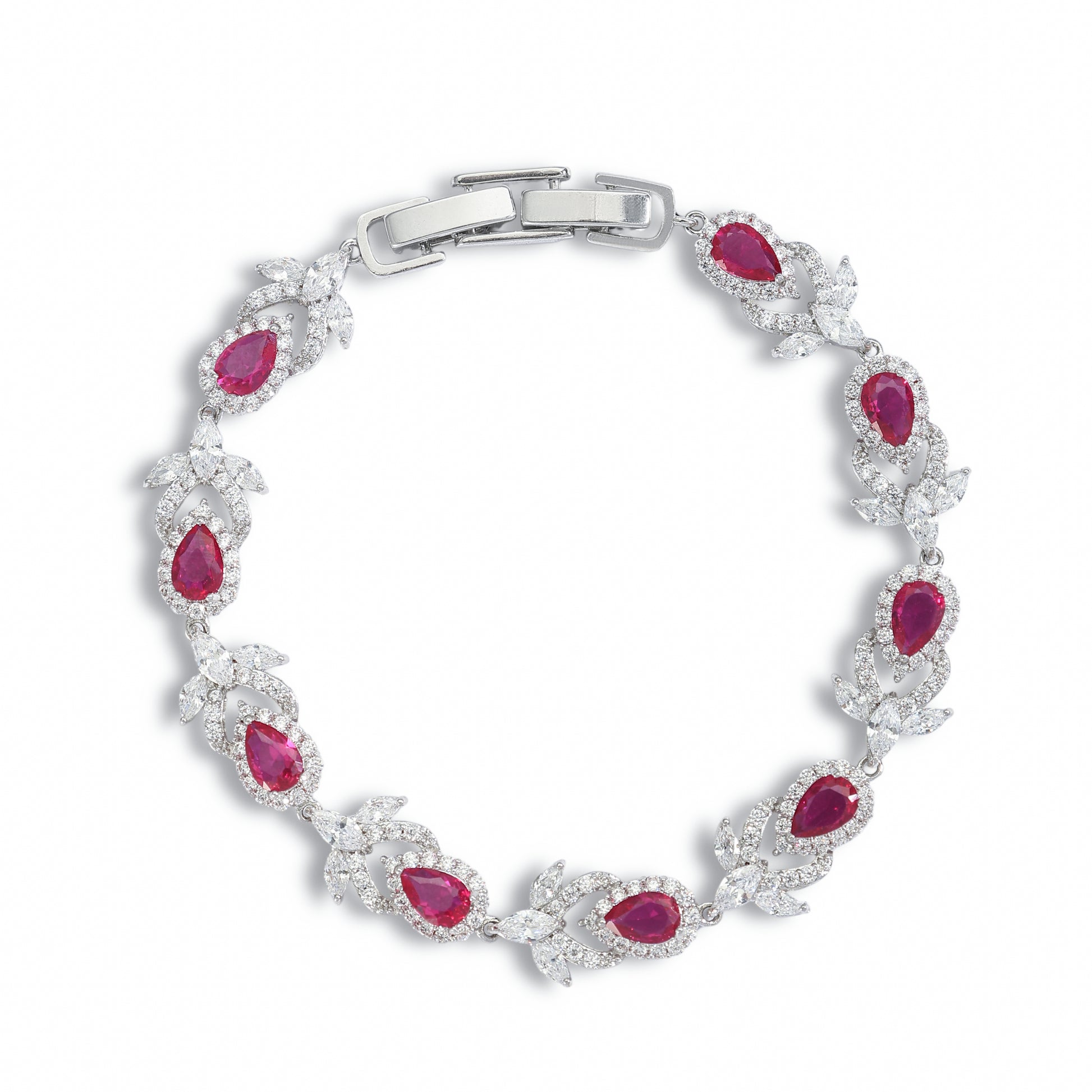 Solange Red Teardrop Bracelet