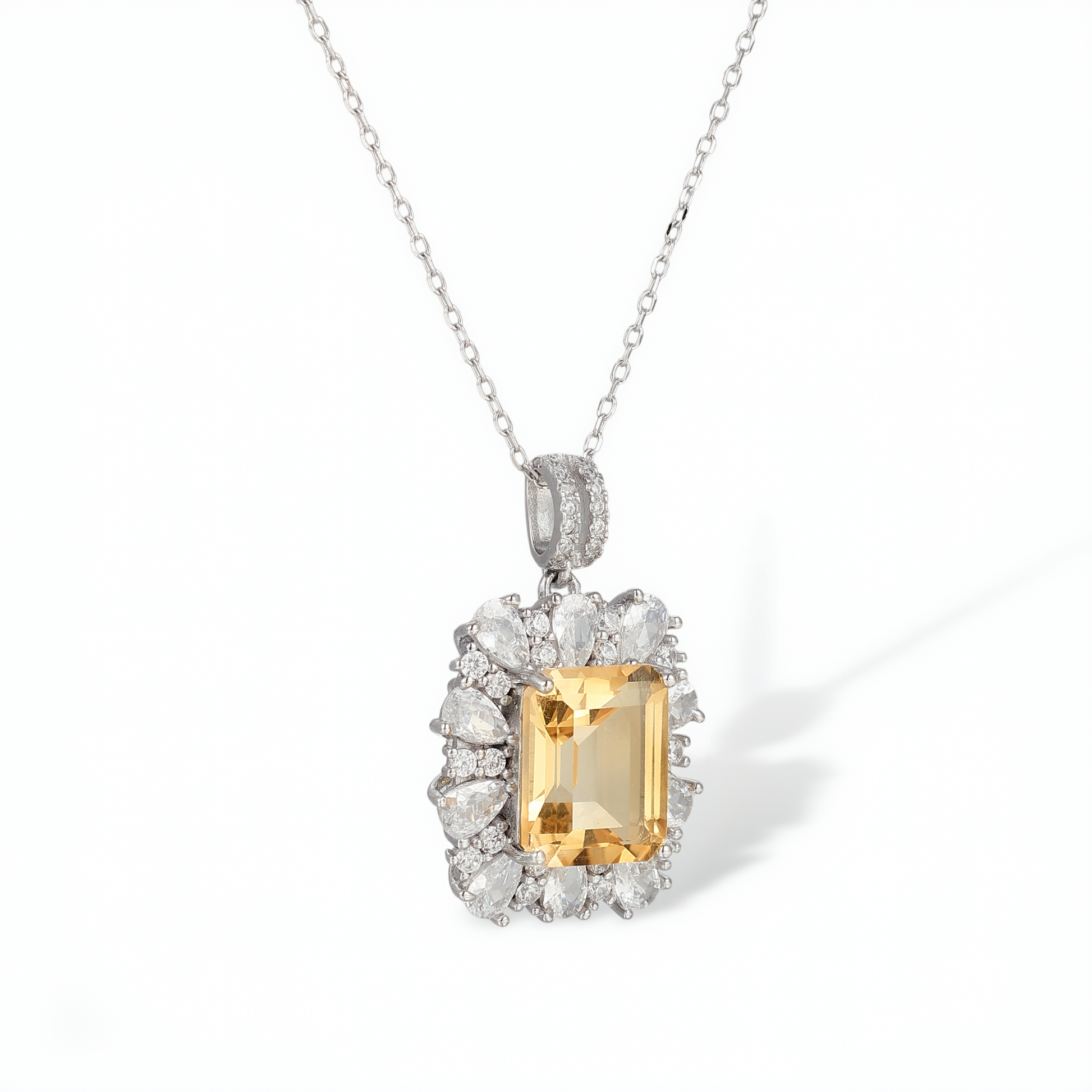 Soleil Yellow Pendent Necklace