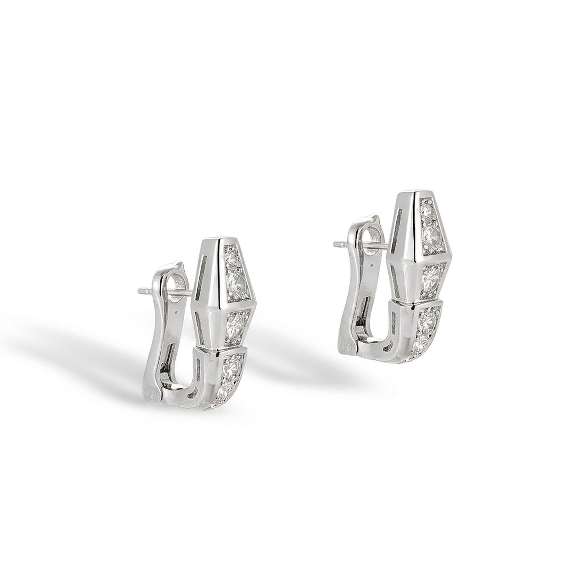 Stefanie 14K Gold Snake Earrings