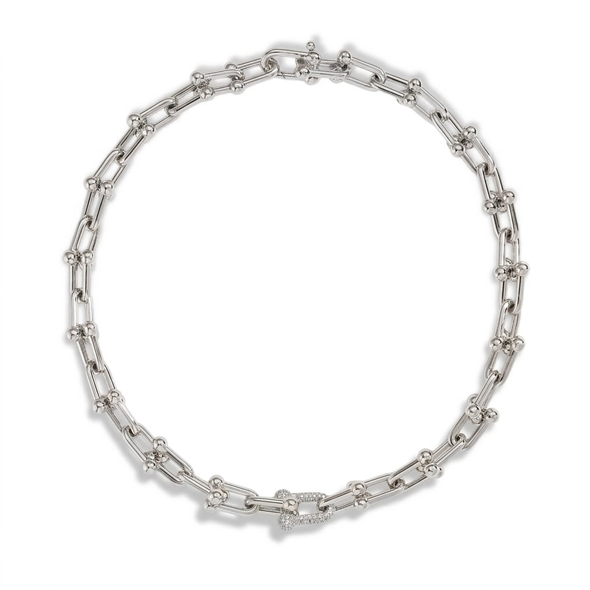 Stéphanie Silver U-Shape Necklace
