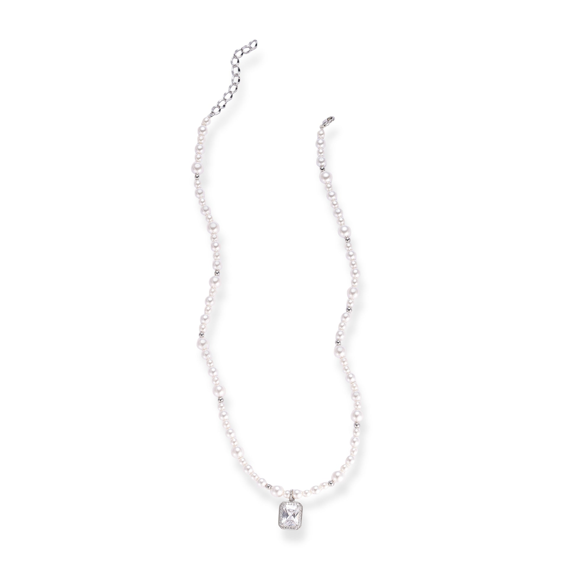 Sunhild White Radiant Pearl Necklace