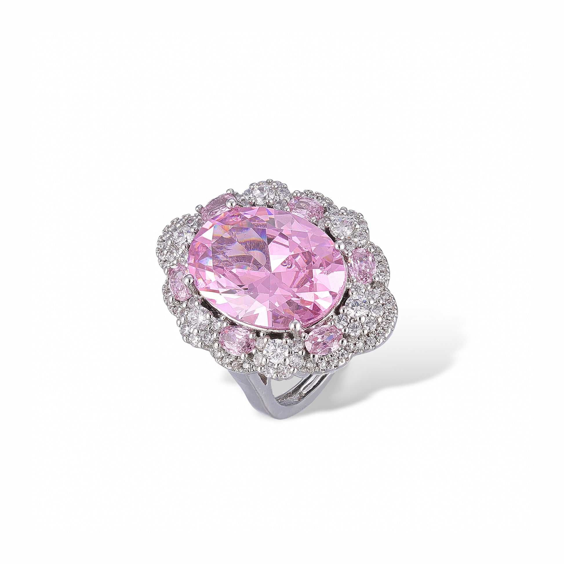 Susanne Pink Oval Ring