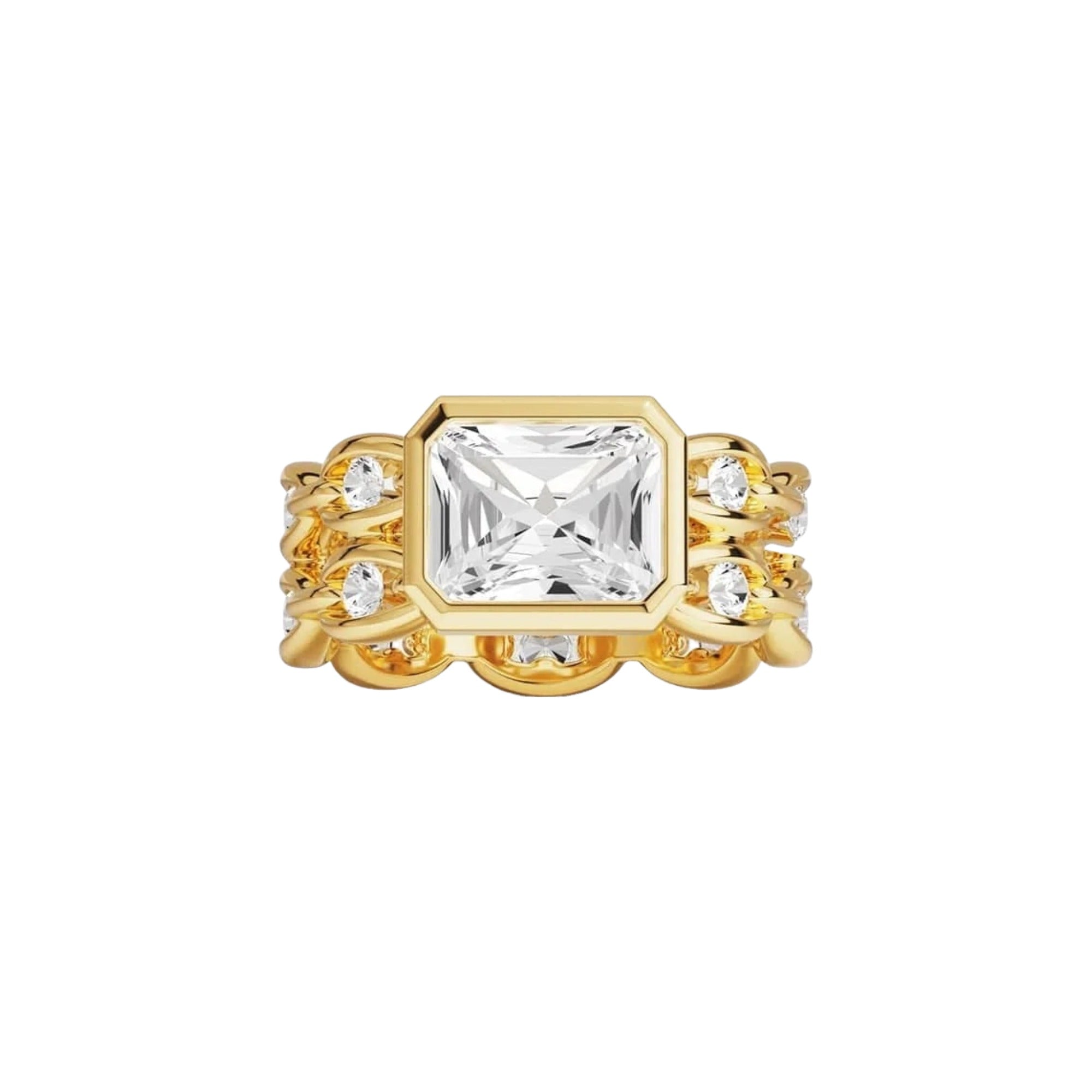 Svea 14K Gold Square Ring
