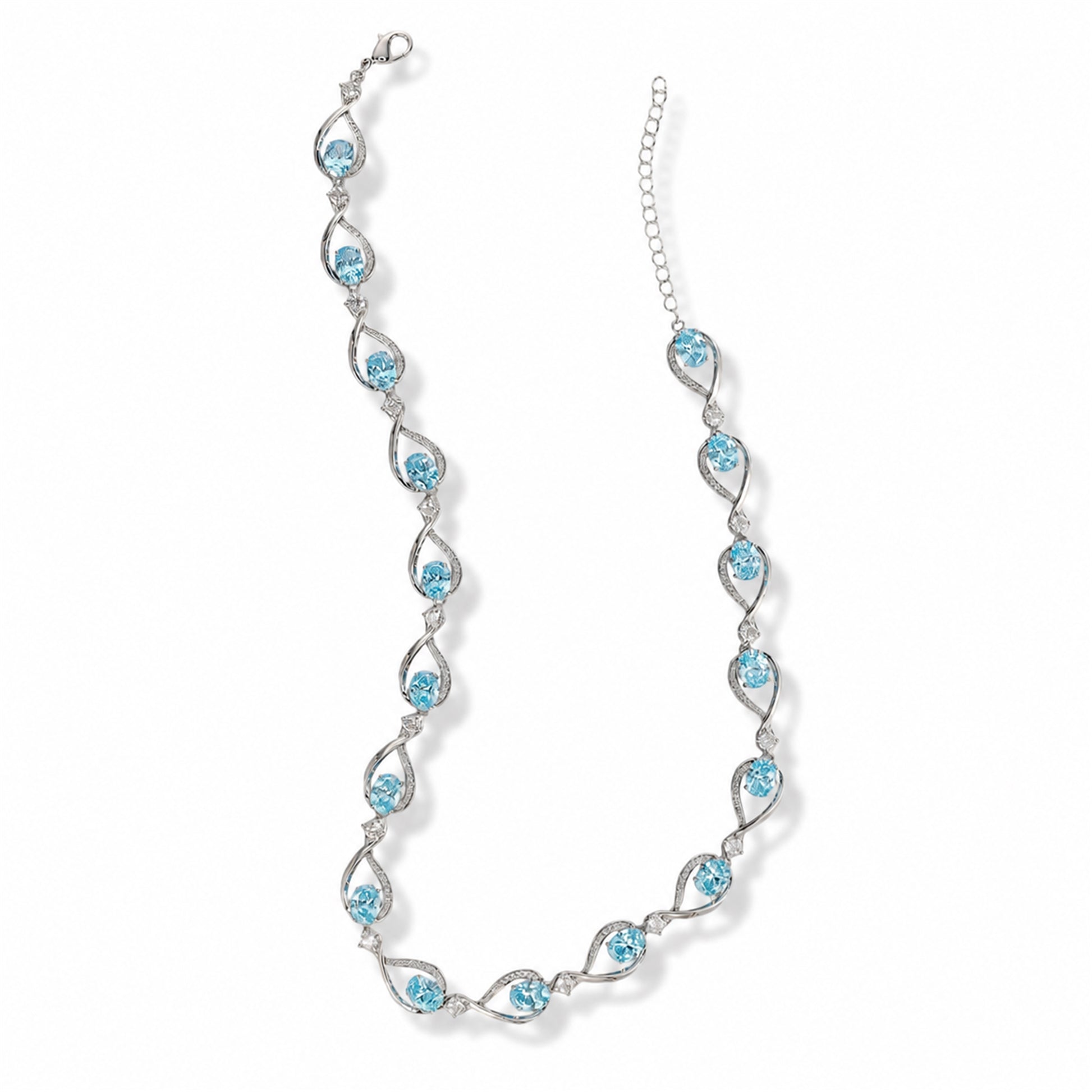 Teresa Blue Teardrop Necklace