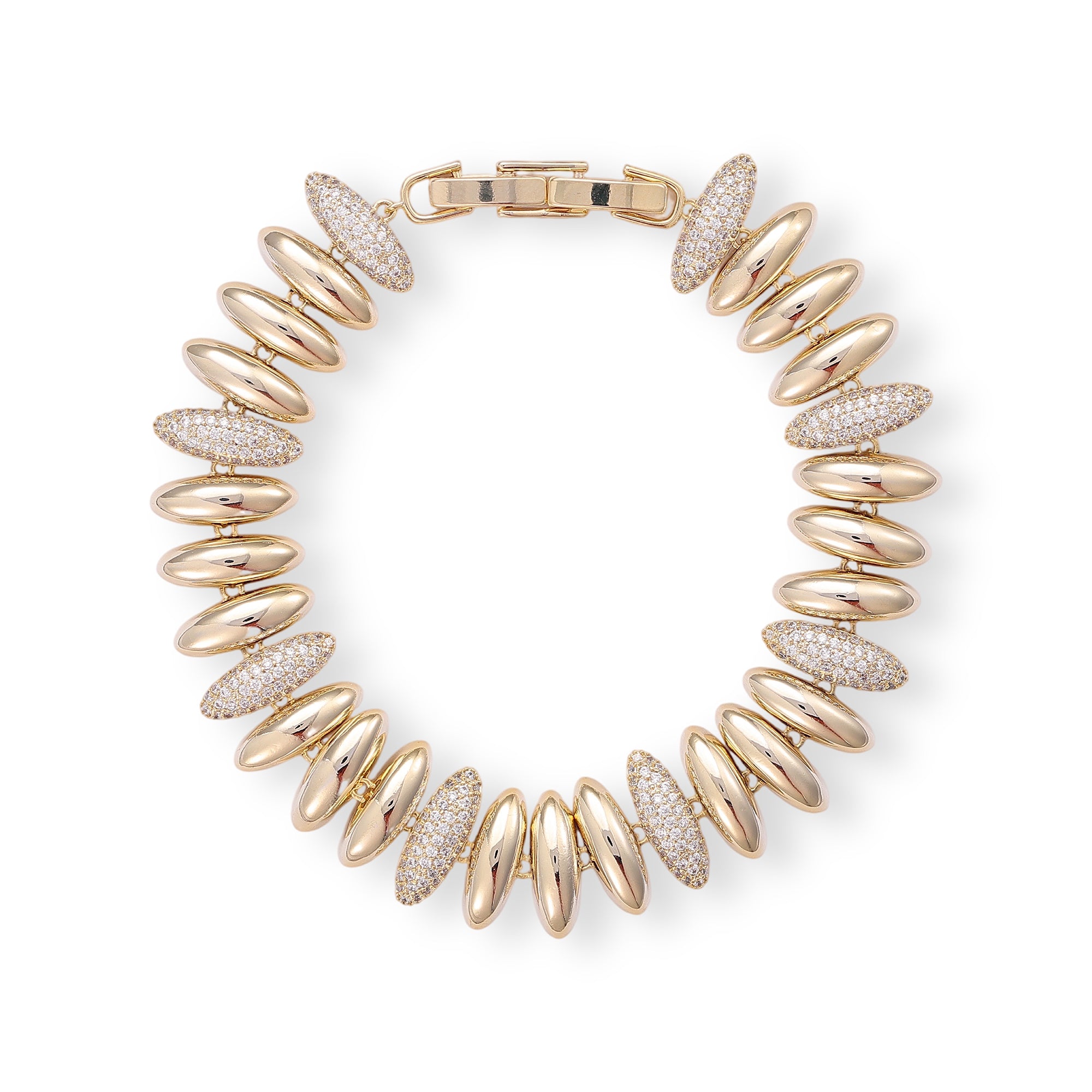 Thuslind 14K Gold Oval Bracelet