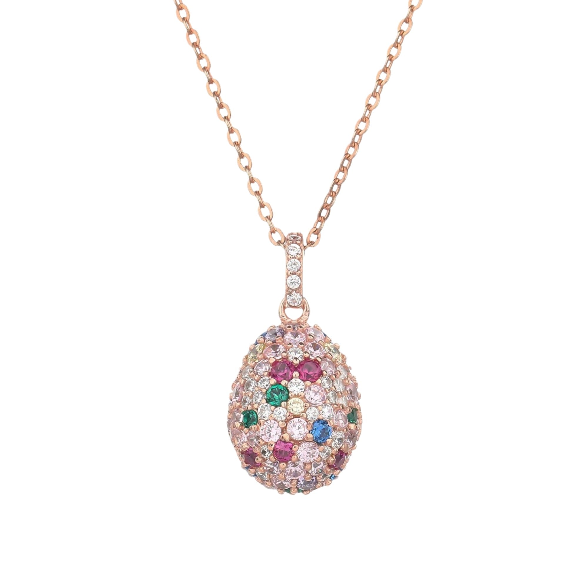 Tina Multicolor Teardrop Necklace