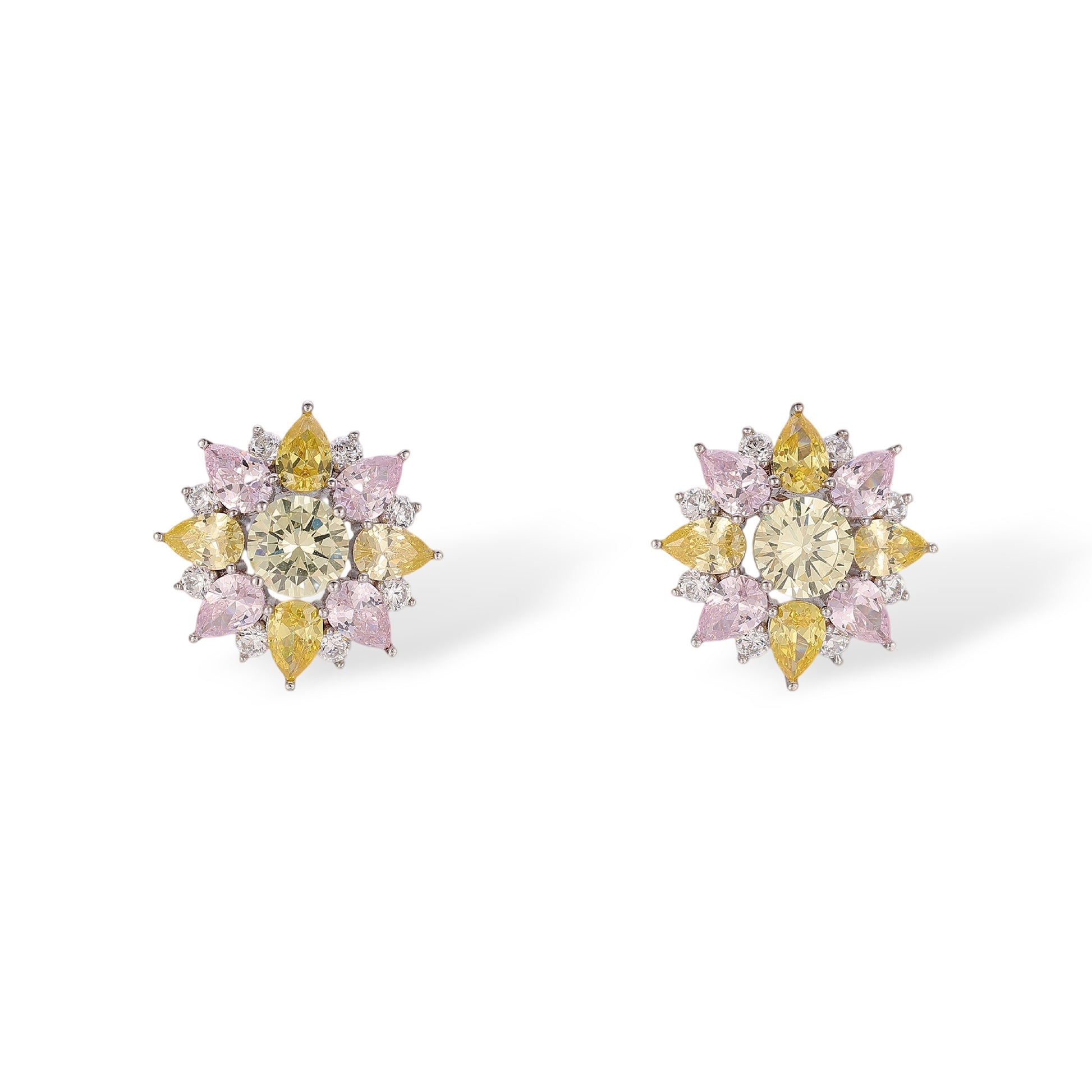 Traude Multicolor Floral Stud Earrings