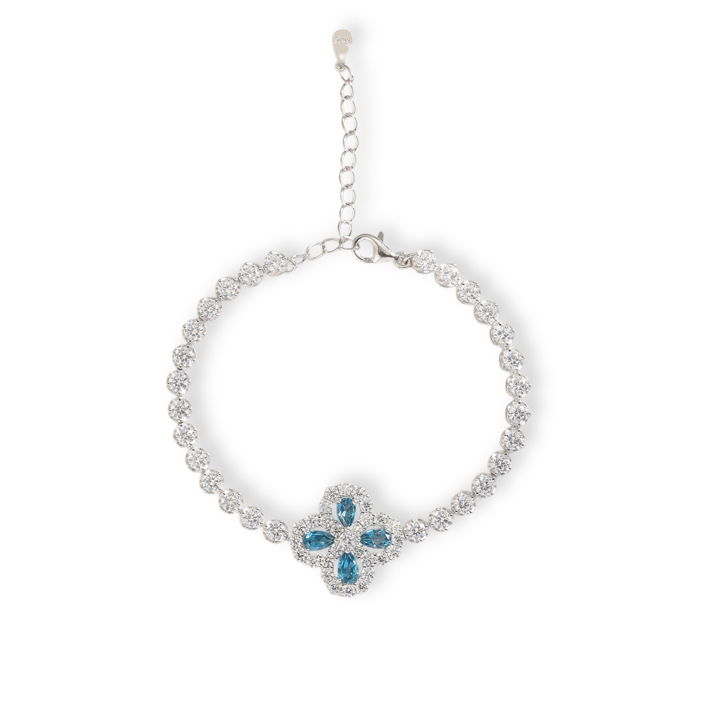 Trèfle Blue Topaz Bracelet