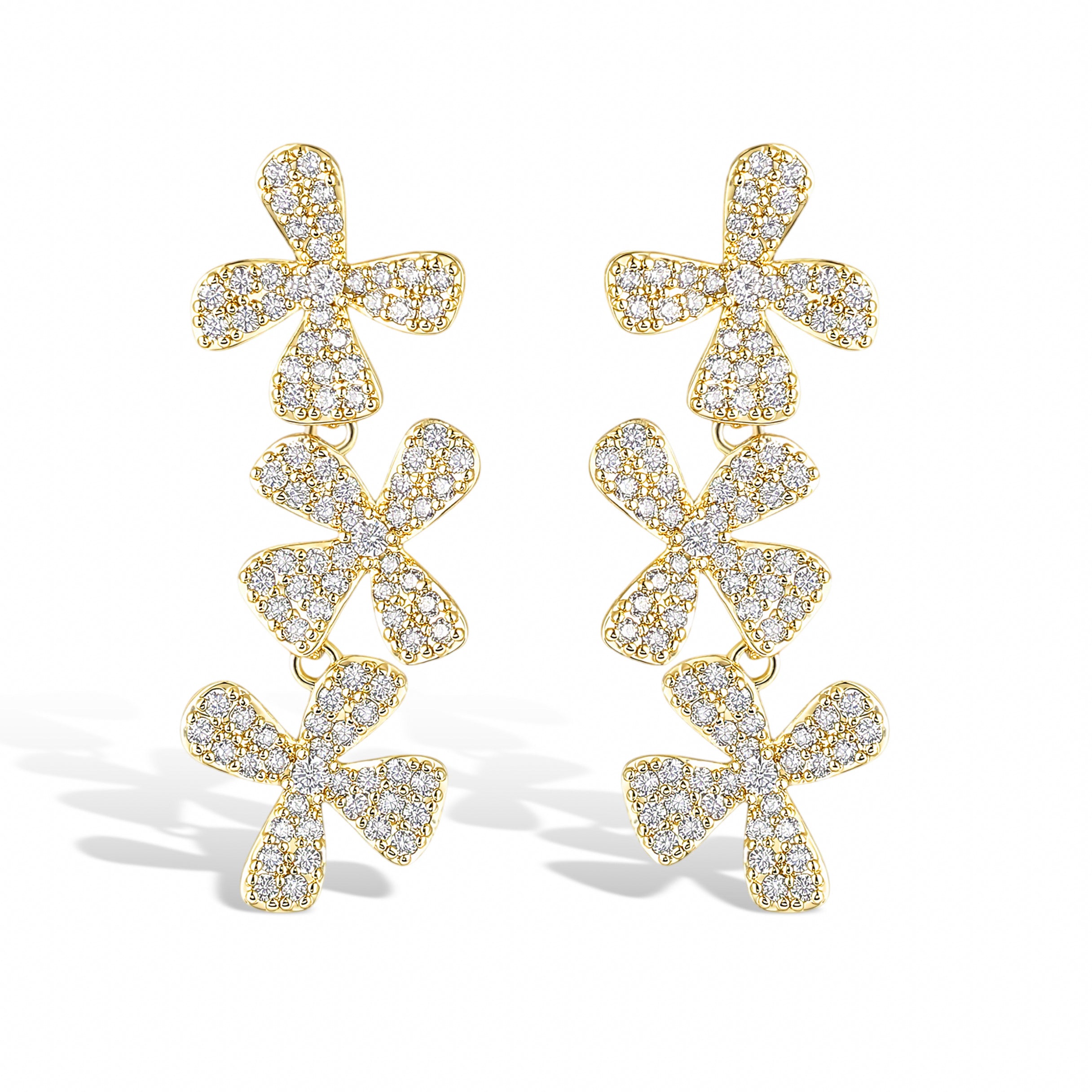 Hiéronymie Chanceux 14K Gold Floral Earrings