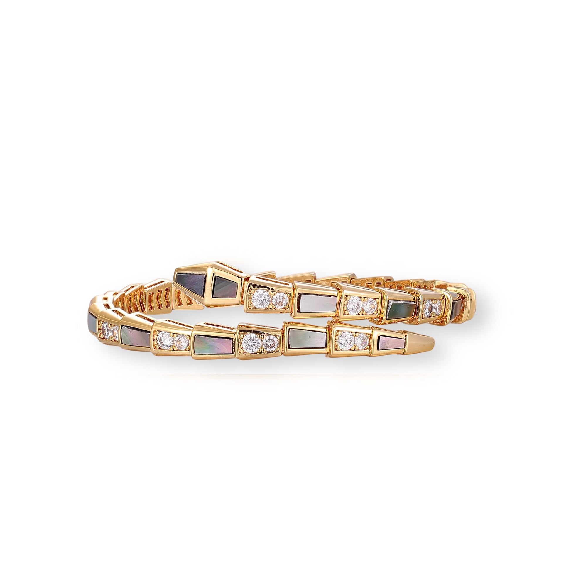 Udelgard 18K Gold Snake Bangle
