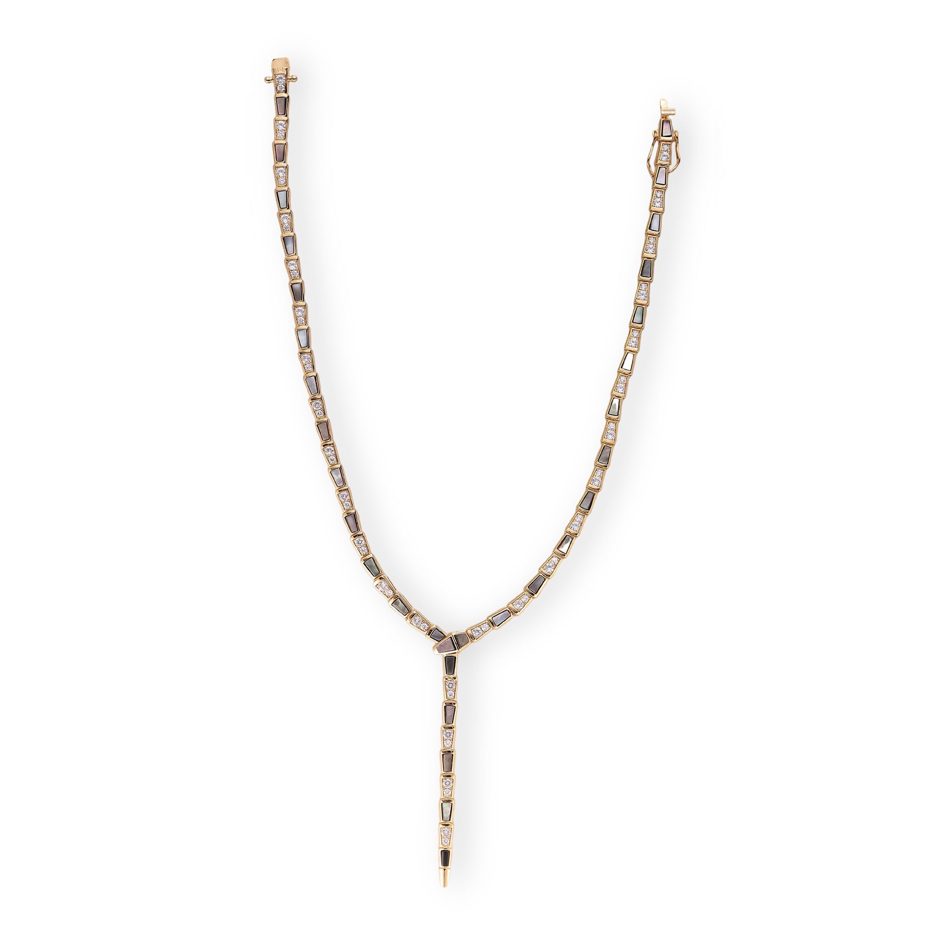 Udelgard 14K Gold Snake Y Shape Necklace