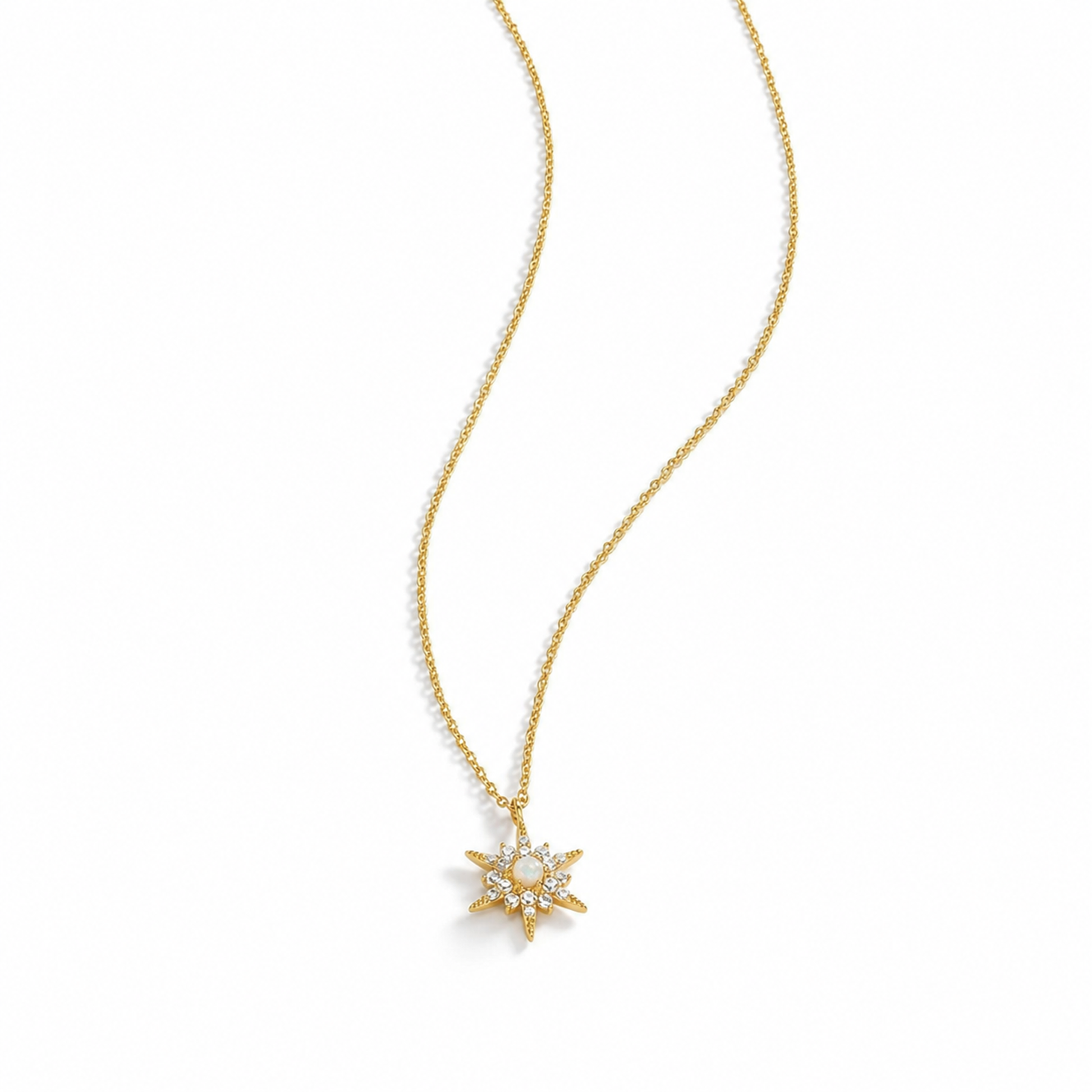 Ursel 18K Gold Sunflower Floral Necklace