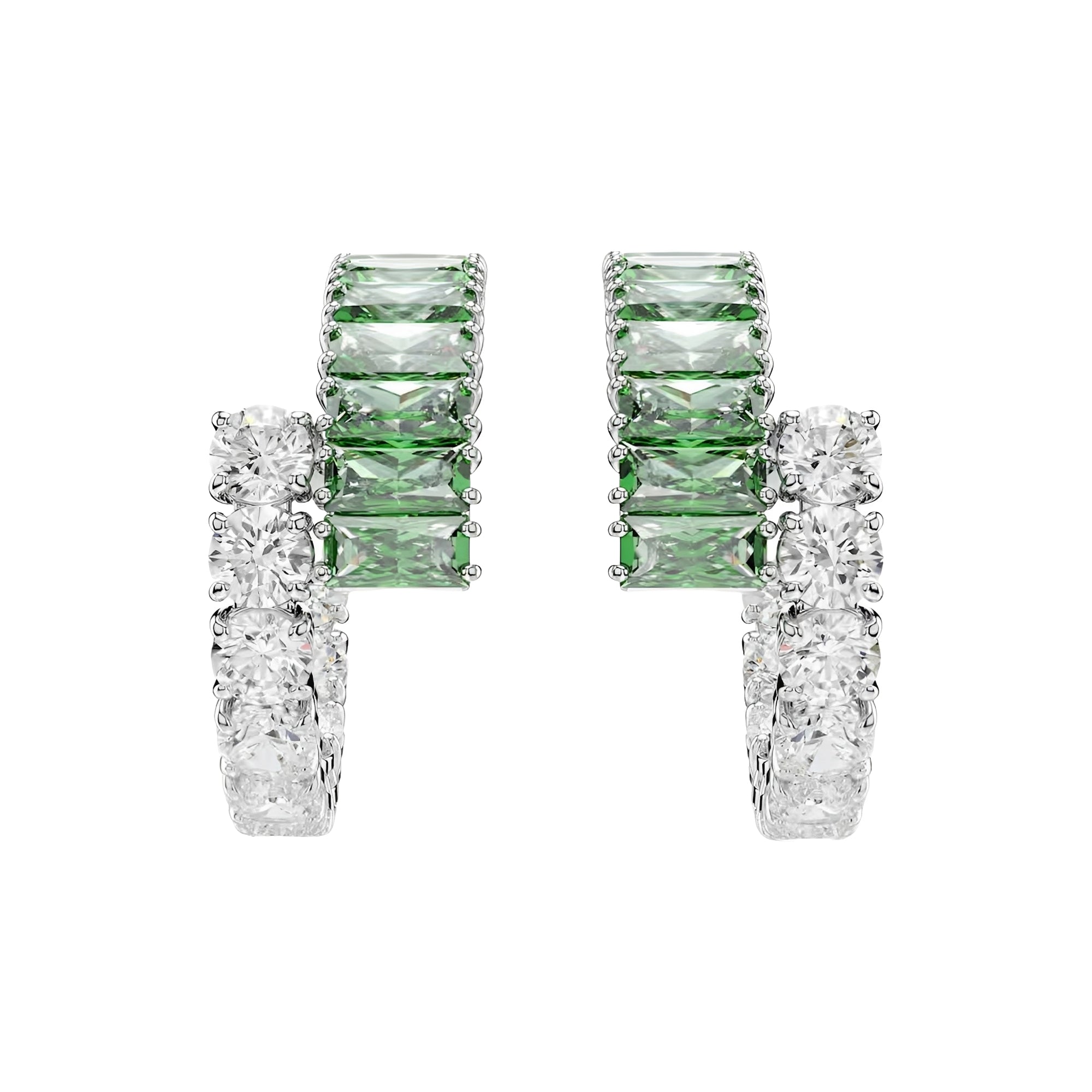 Yvonne Green Baguette Earrings