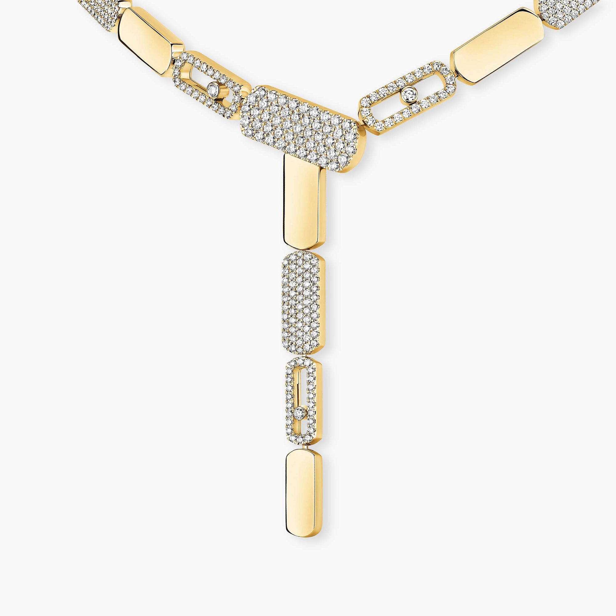 Veronika 14K Yellow Gold Rectangular Necklace