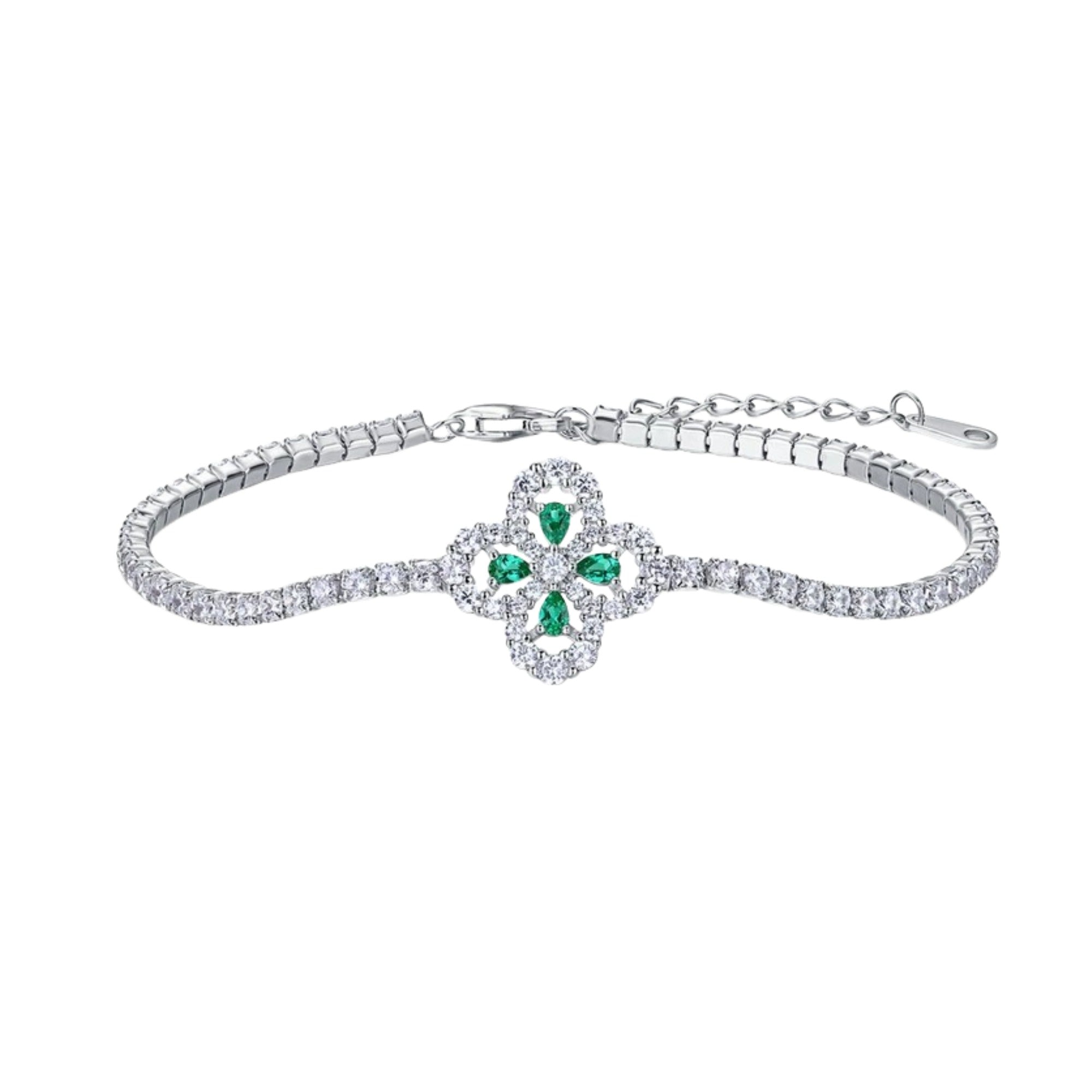 Victoire Emerald Green Trèfle Bracelet
