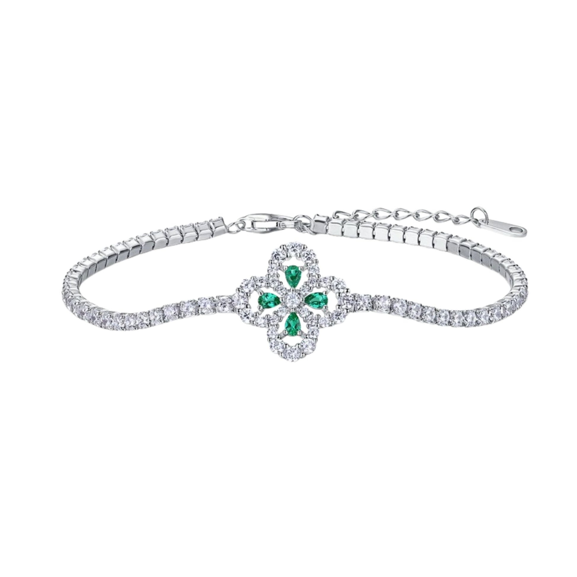 Victoire Emerald Green Trèfle Bracelet