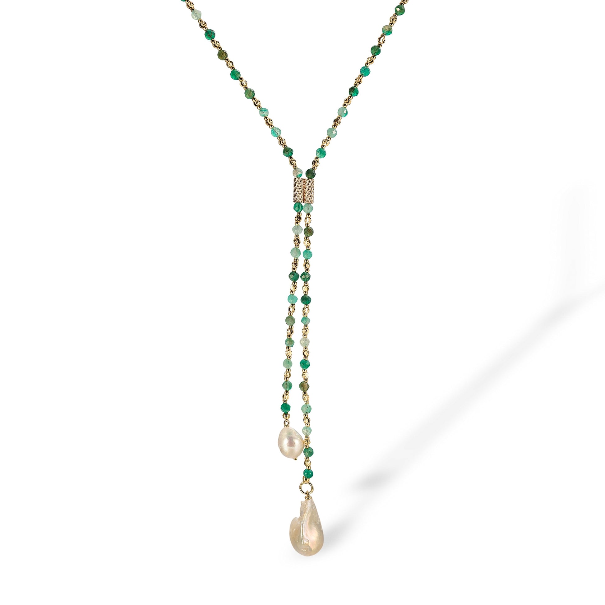 Viona Beaded Baroque Pearl Necklace