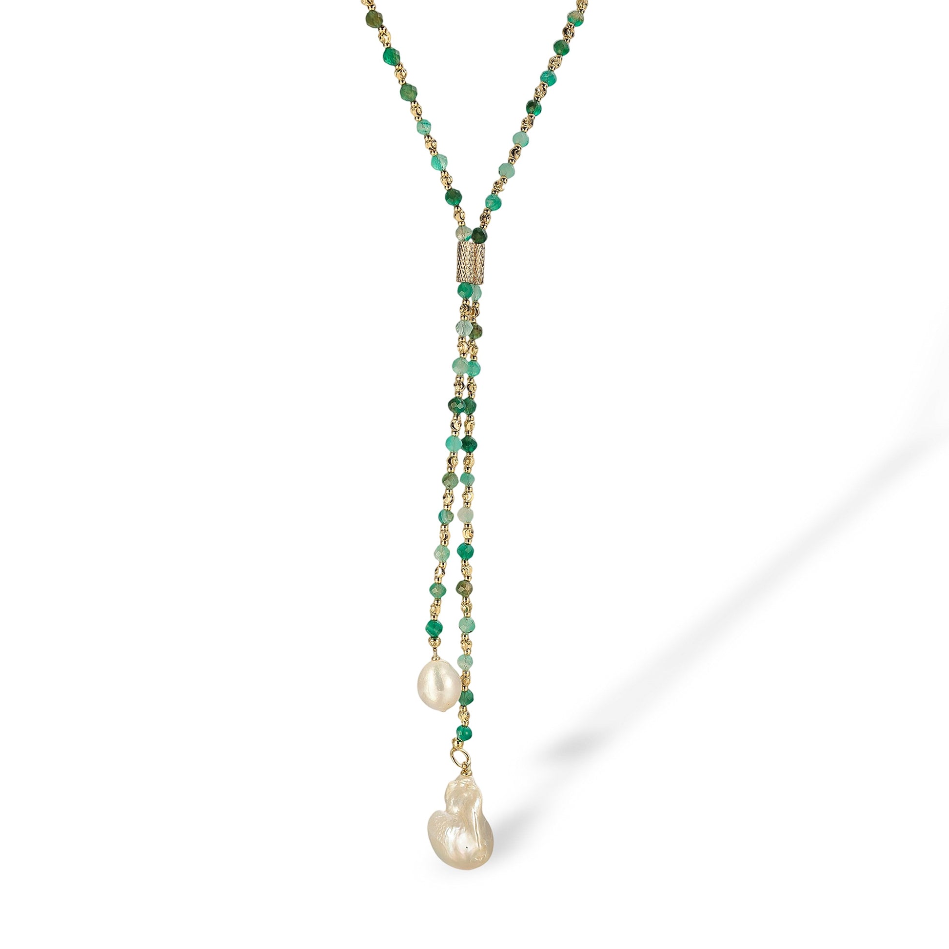 Viona Beaded Baroque Pearl Necklace