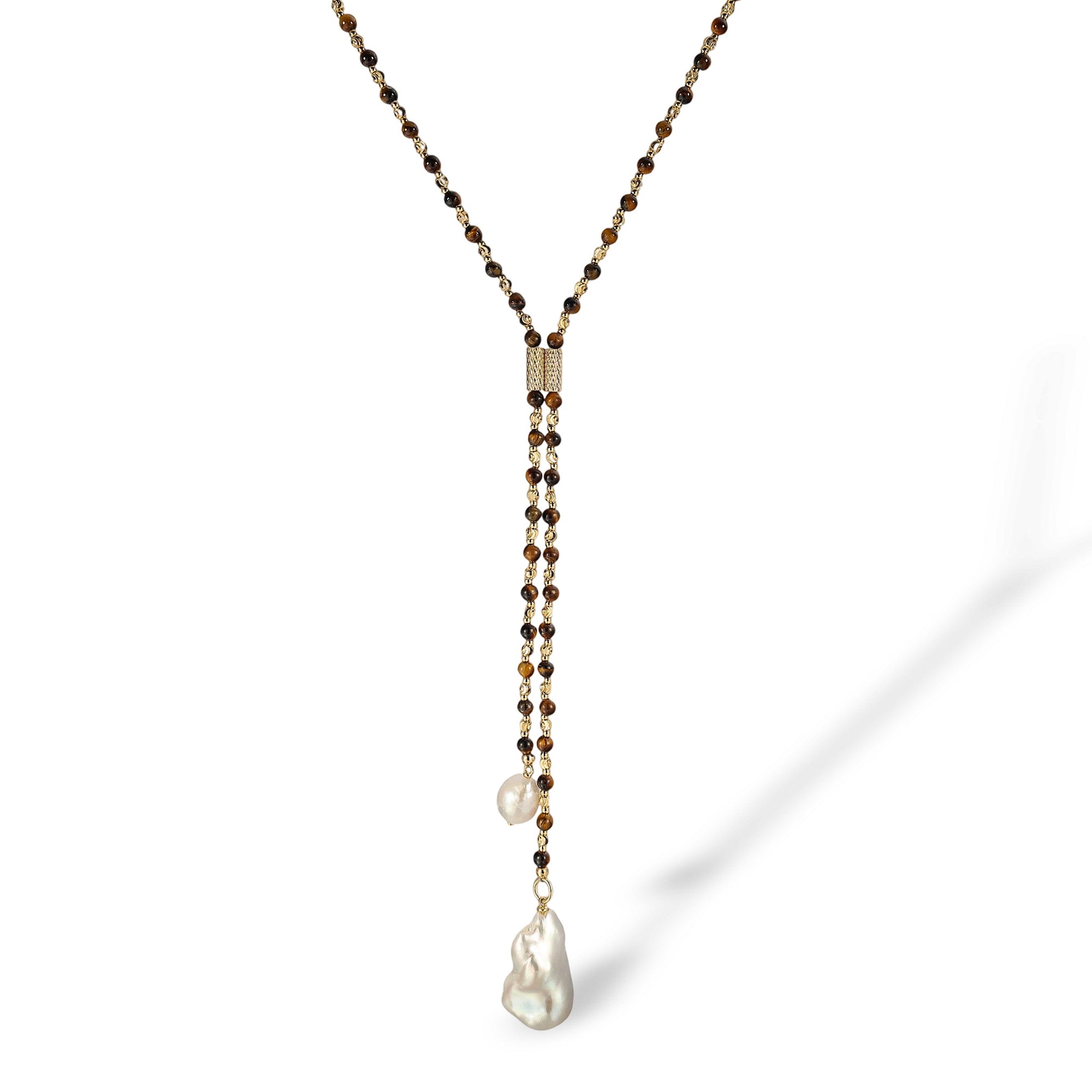 Viona Beaded Baroque Pearl Necklace