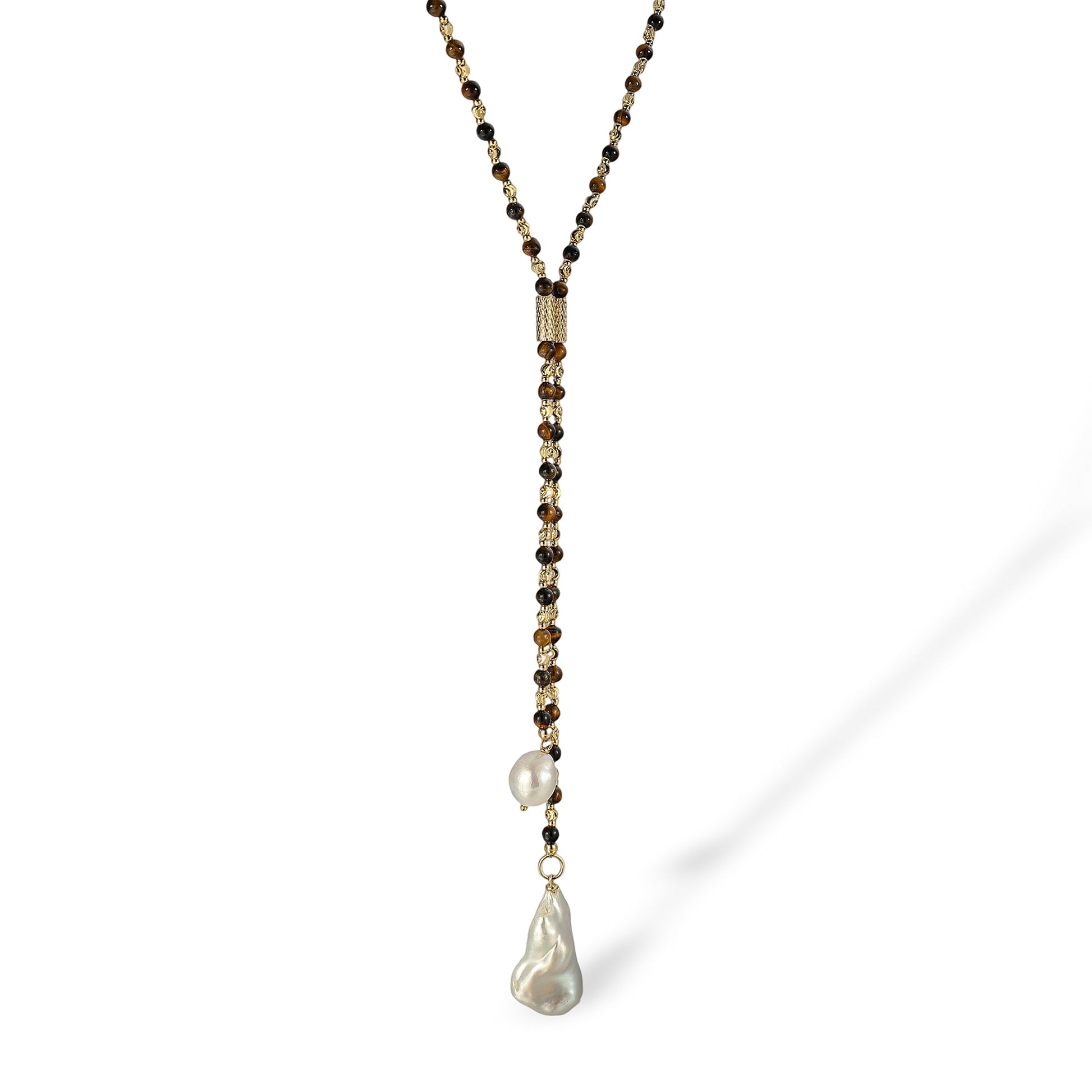 Viona Beaded Baroque Pearl Necklace